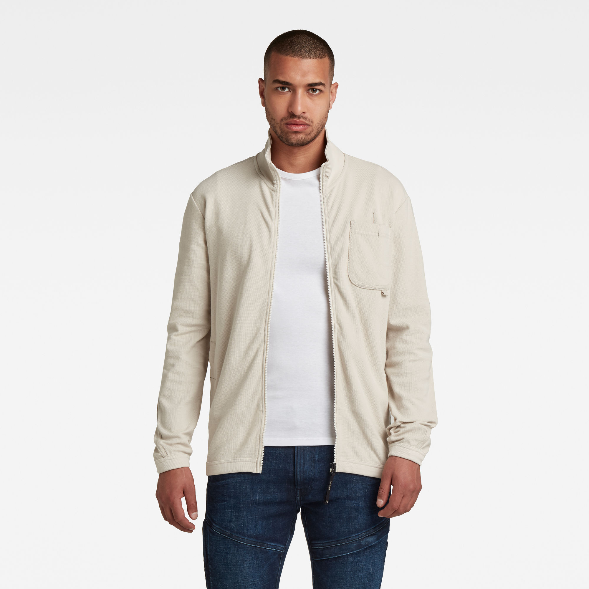 G-Star RAW Heren Pocket Tape Tweeter Met Rits Beige G-Star RAW Heren Pocket Tape Tweeter Met Rits Beige
