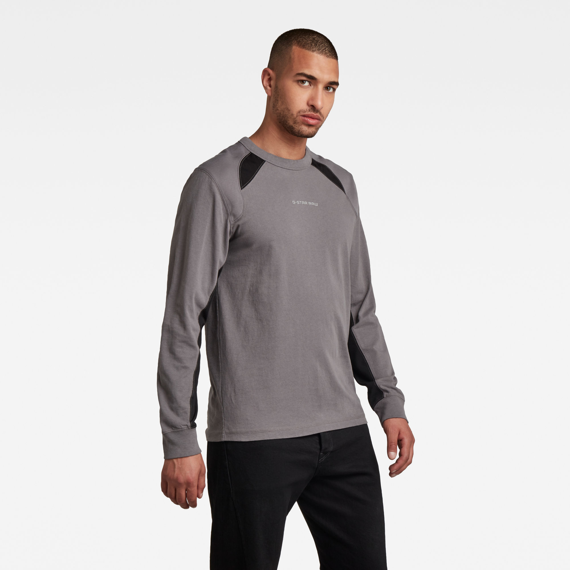 G-Star RAW Heren T-Shirt Moto Neoprene Grijs G-Star RAW Heren T-Shirt Moto Neoprene Grijs