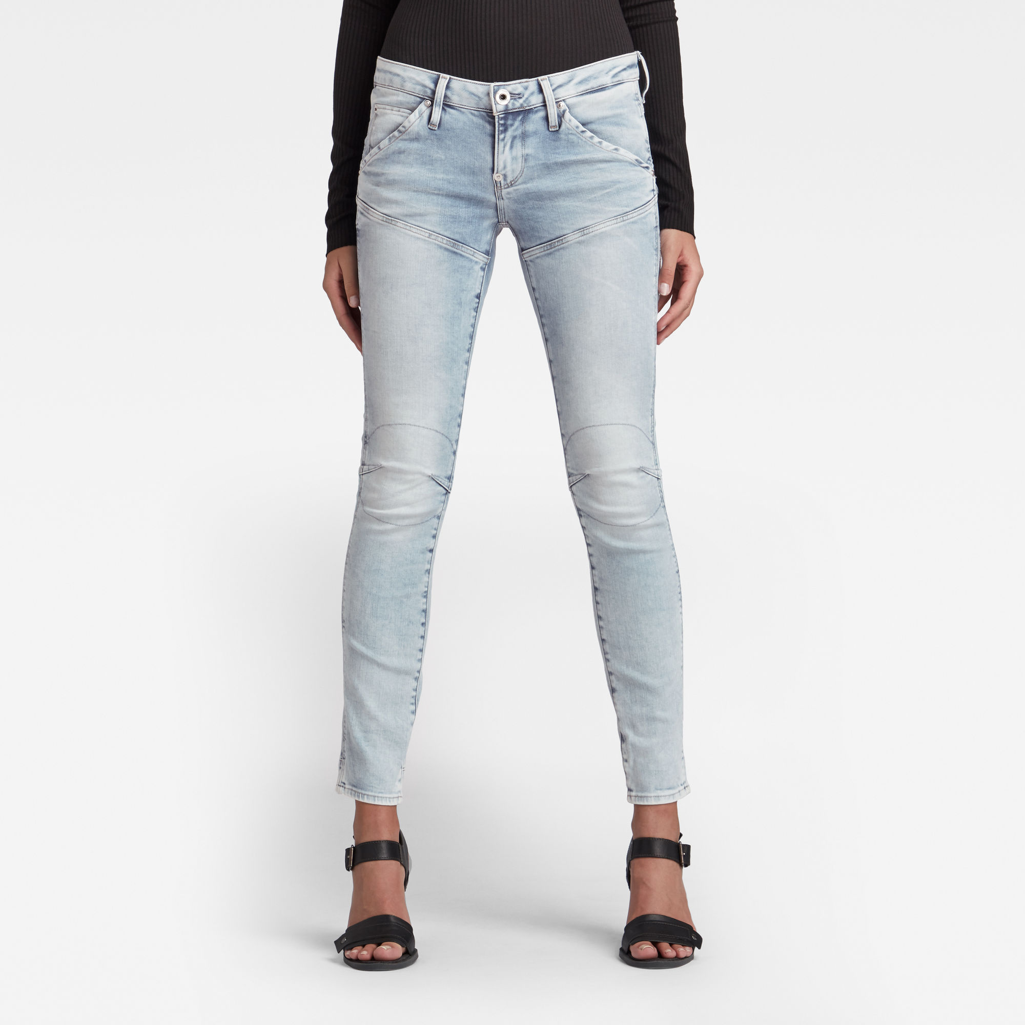 G-Star RAW Dames 5620 Heritage Embro Tapered Jeans Blauw G-Star RAW Dames 5620 Heritage Embro Tapered Jeans Blauw