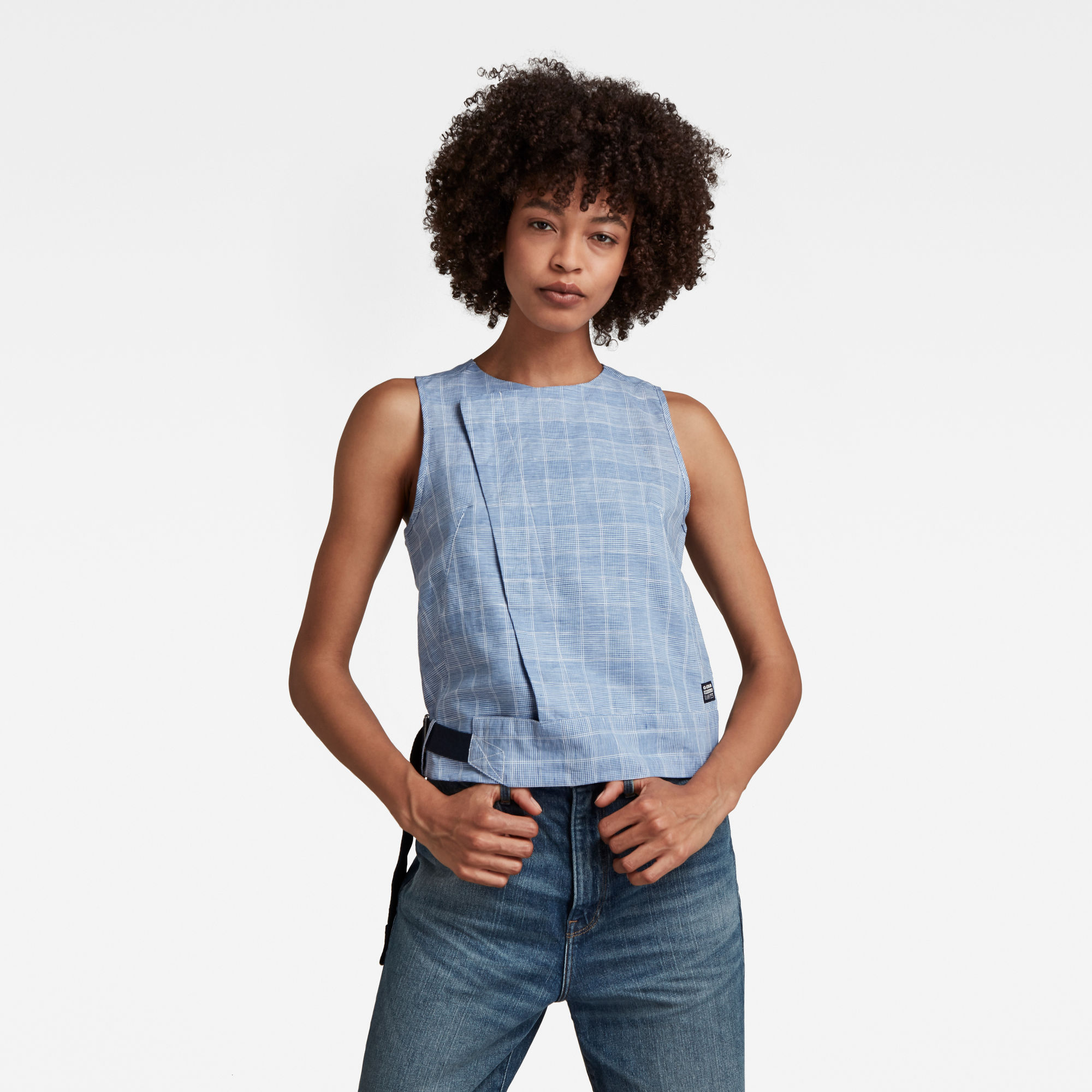 G-Star RAW Dames Mouwloze Wikkeltop Meerkleurig G-Star RAW Dames Mouwloze Wikkeltop Meerkleurig