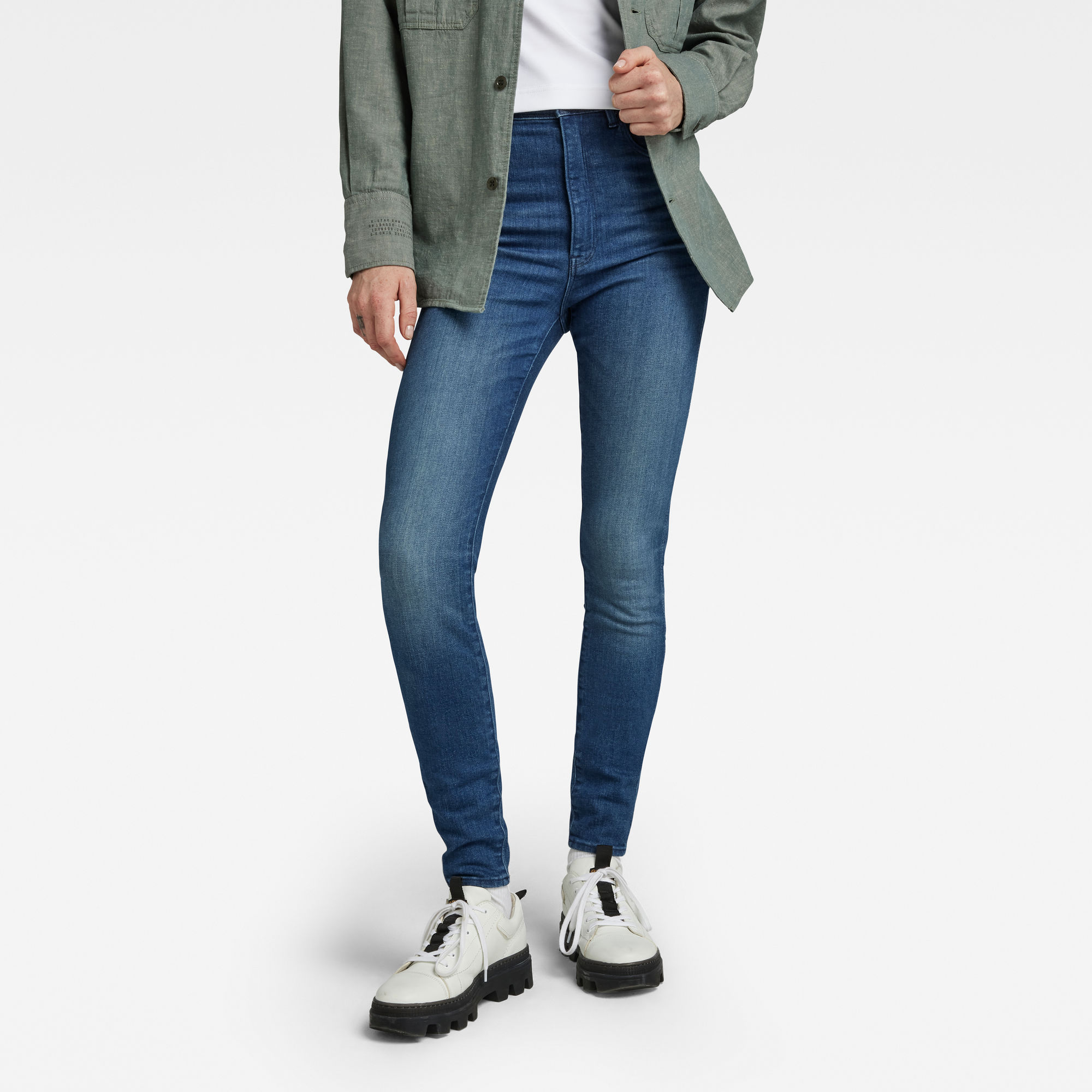G-Star RAW Dames Kafey Skinny Jeans Blauw G-Star RAW Dames Kafey Skinny Jeans Blauw