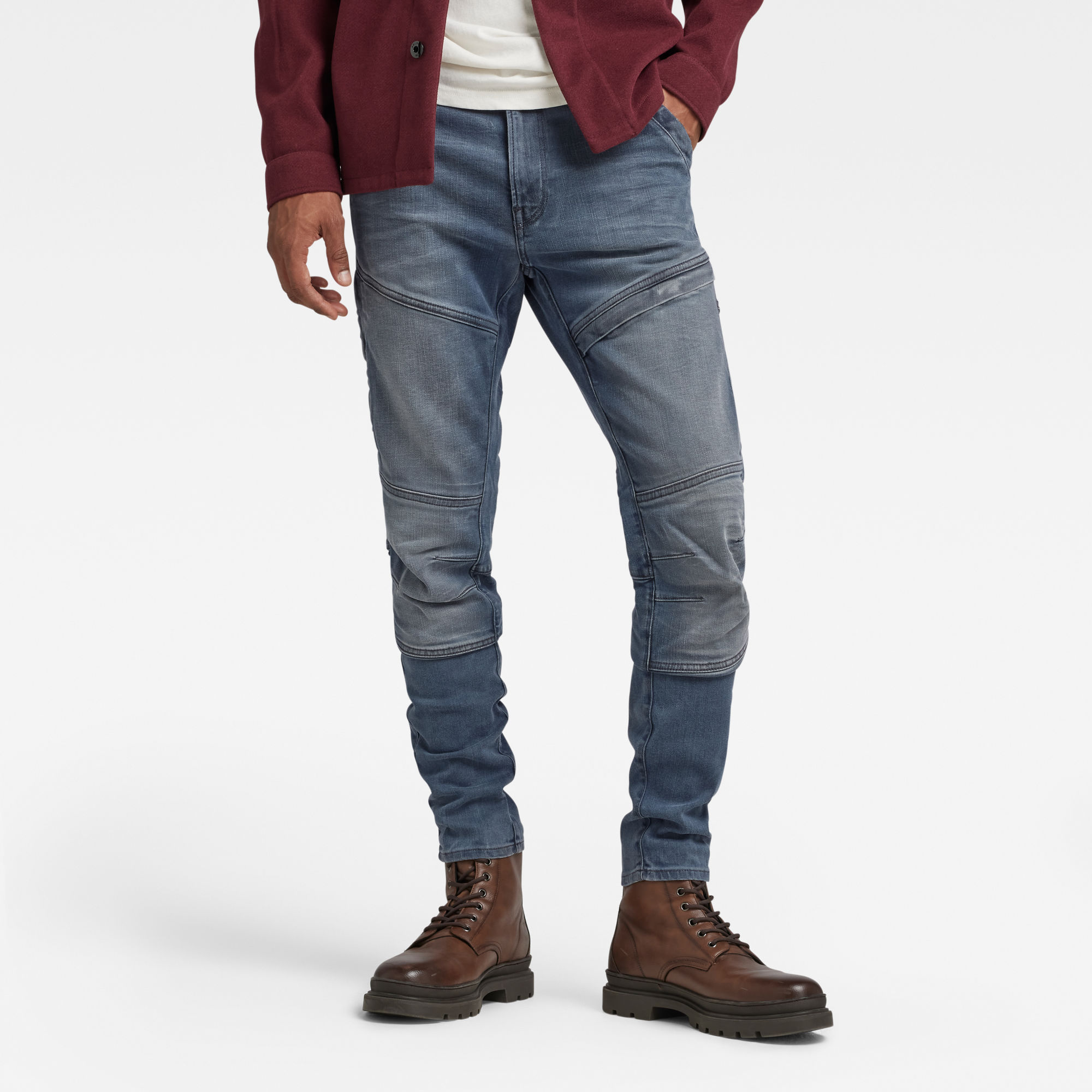 G-Star RAW Heren Rackam 3D Skinny Jeans Donkerblauw G-Star RAW Heren Rackam 3D Skinny Jeans Donkerblauw