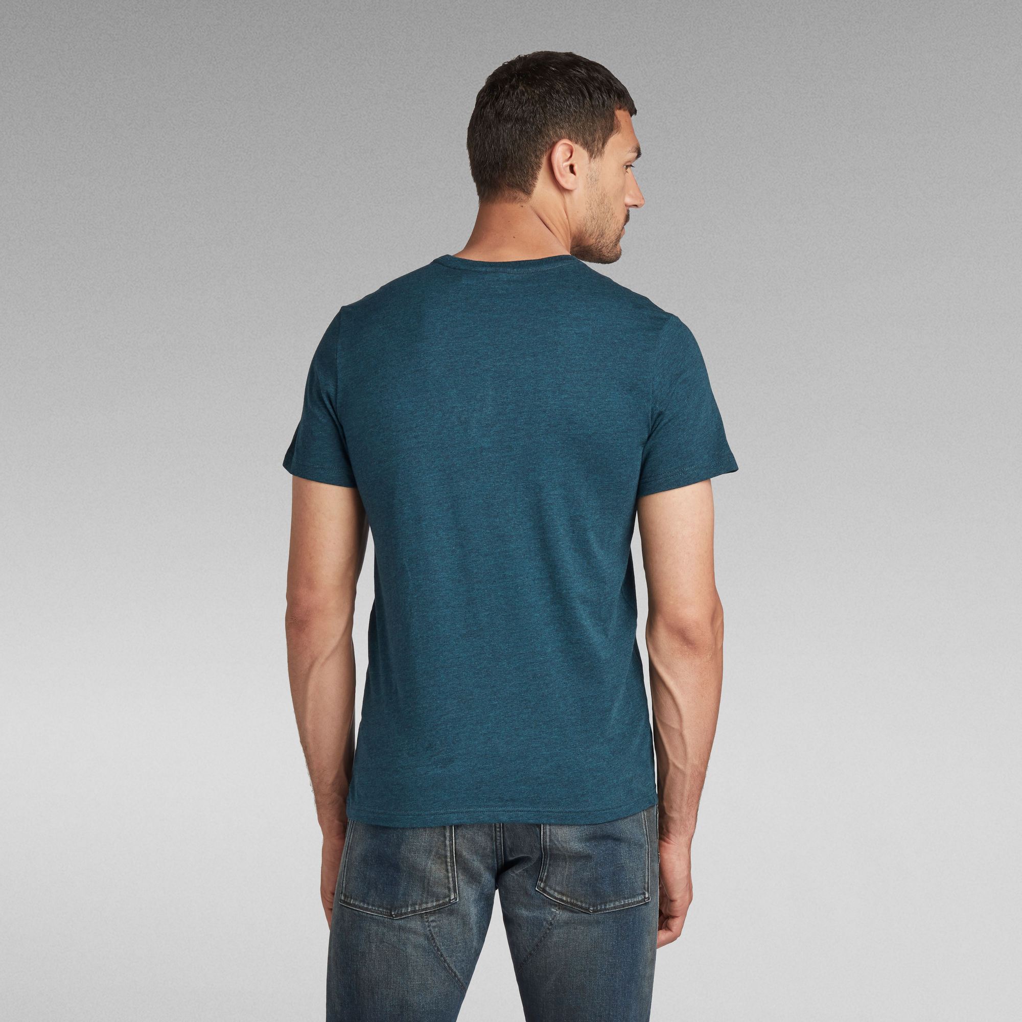 Thumbnail - Base-S T-Shirt - Mittelblau - Herren