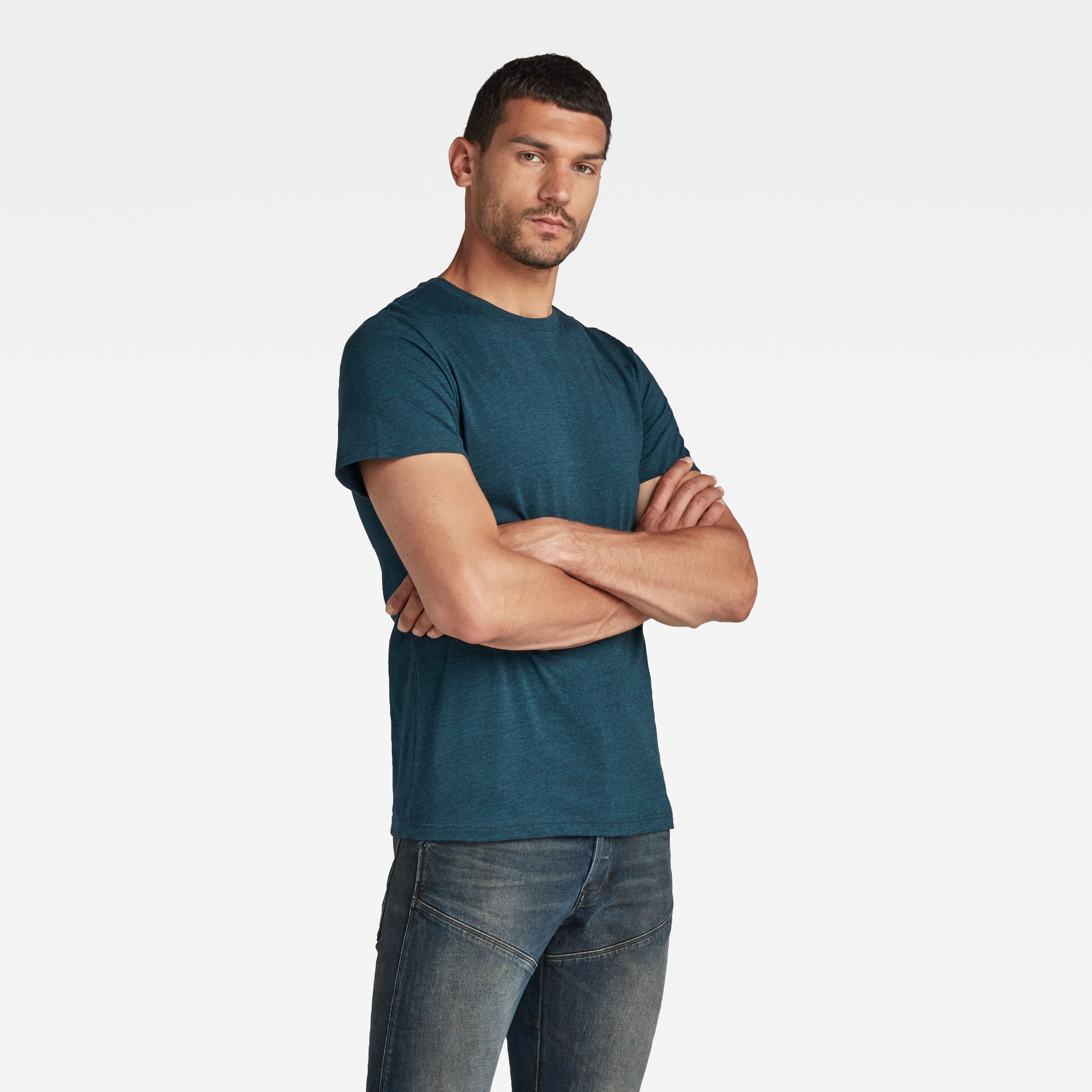 

Base-S T-Shirt - Midden blauw - Heren