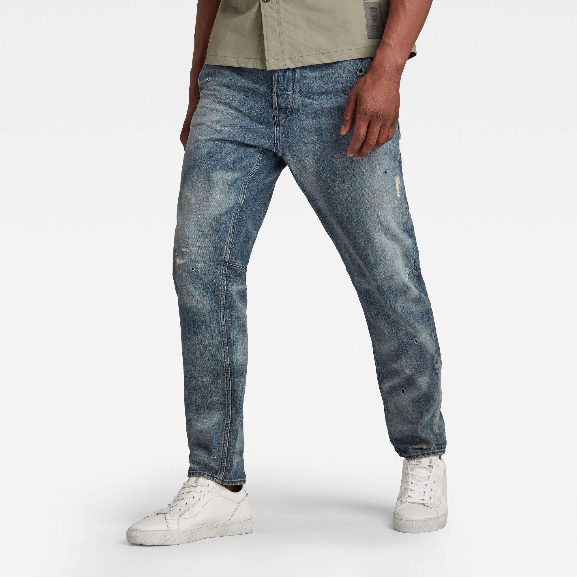 G-Star RAW Heren Grip 3D Relaxed Tapered Jeans Blauw G-Star RAW Heren Grip 3D Relaxed Tapered Jeans Blauw