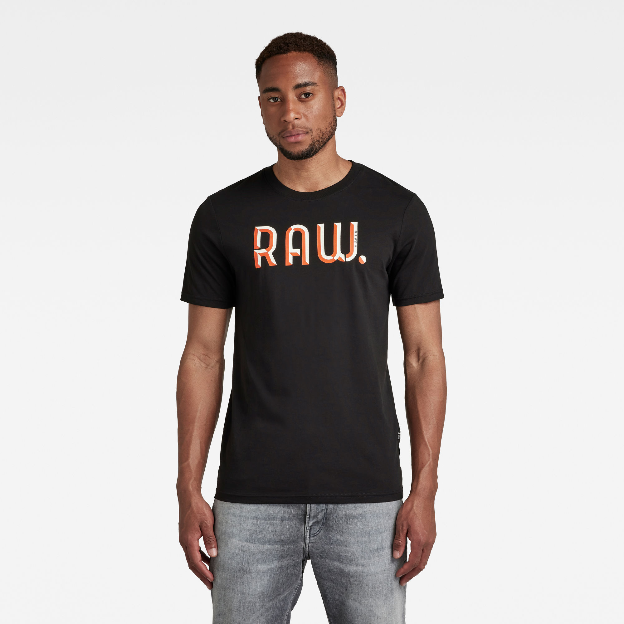 G-Star RAW Heren 3D RAW. Slim T-Shirt Zwart G-Star RAW Heren 3D RAW. Slim T-Shirt Zwart
