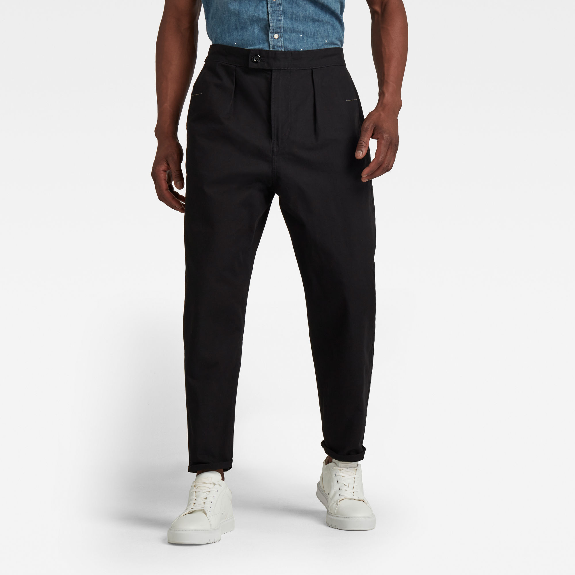 G-Star RAW Heren Relaxed Worker Chino Zwart G-Star RAW Heren Relaxed Worker Chino Zwart