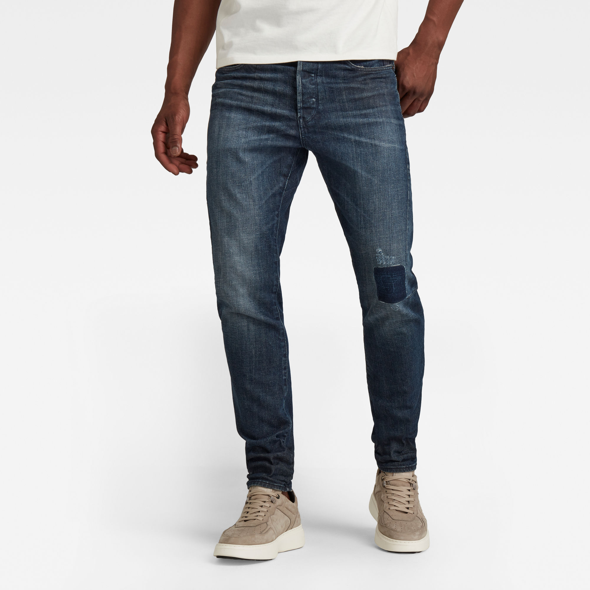 G-Star RAW Heren Scutar 3D Slim Jeans Donkerblauw G-Star RAW Heren Scutar 3D Slim Jeans Donkerblauw