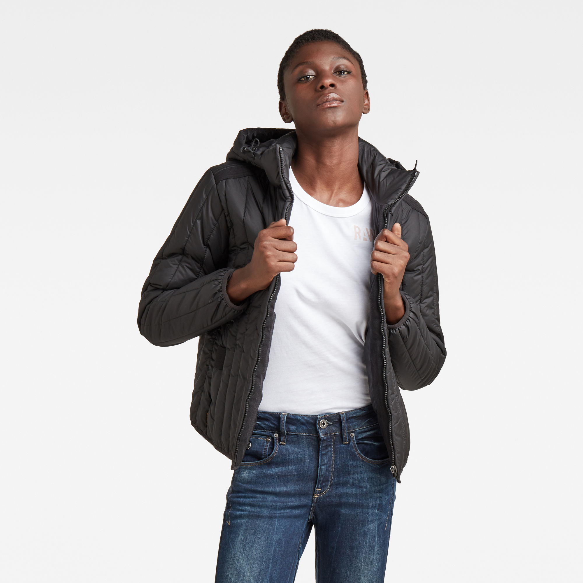G-Star RAW Dames Jack Meefic Vertical Quilted Zwart G-Star RAW Dames Jack Meefic Vertical Quilted Zwart