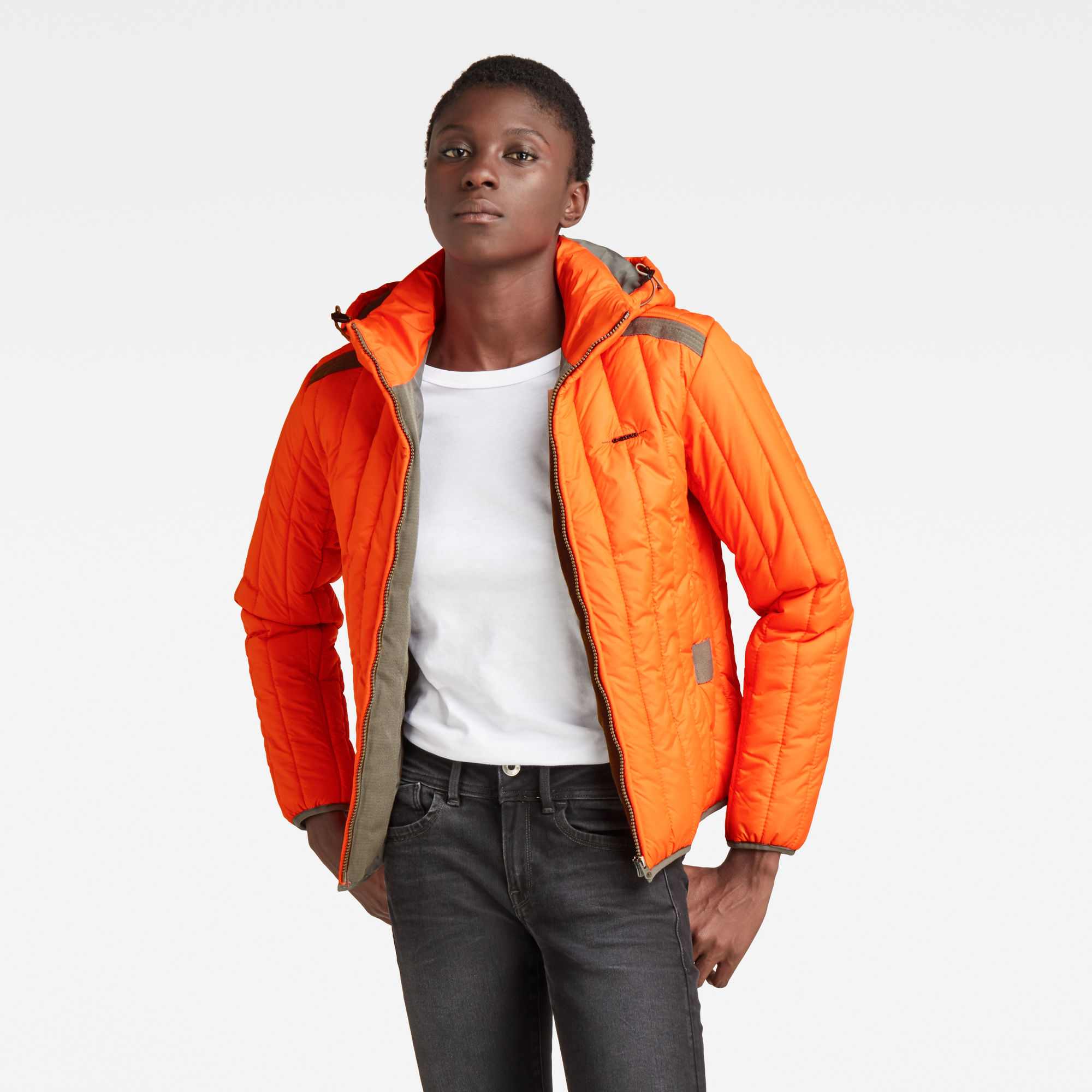 G-Star RAW Dames Jack Meefic Vertical Quilted Oranje G-Star RAW Dames Jack Meefic Vertical Quilted Oranje