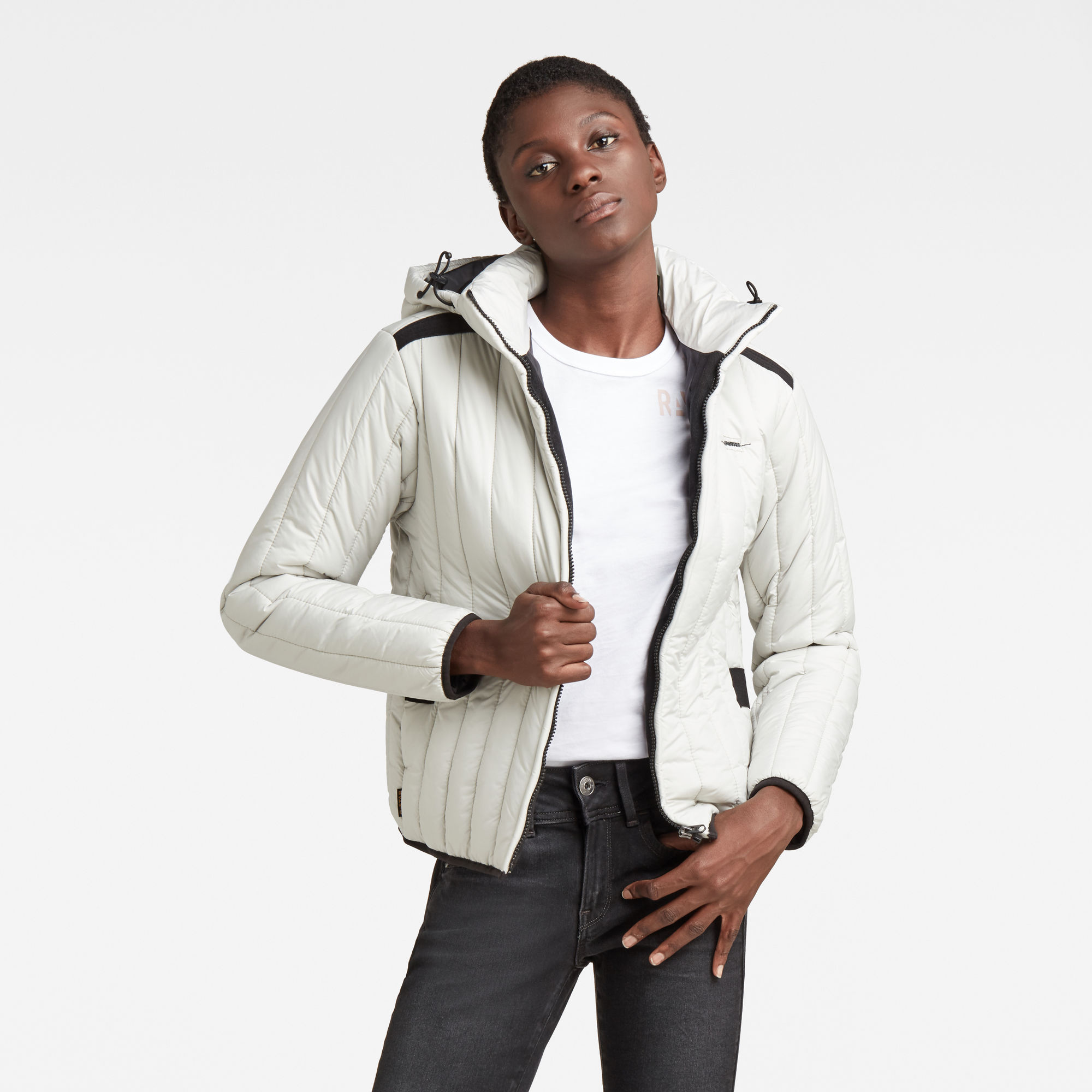 G-Star RAW Dames Jack Meefic Vertical Quilted Lichtblauw G-Star RAW Dames Jack Meefic Vertical Quilted Lichtblauw