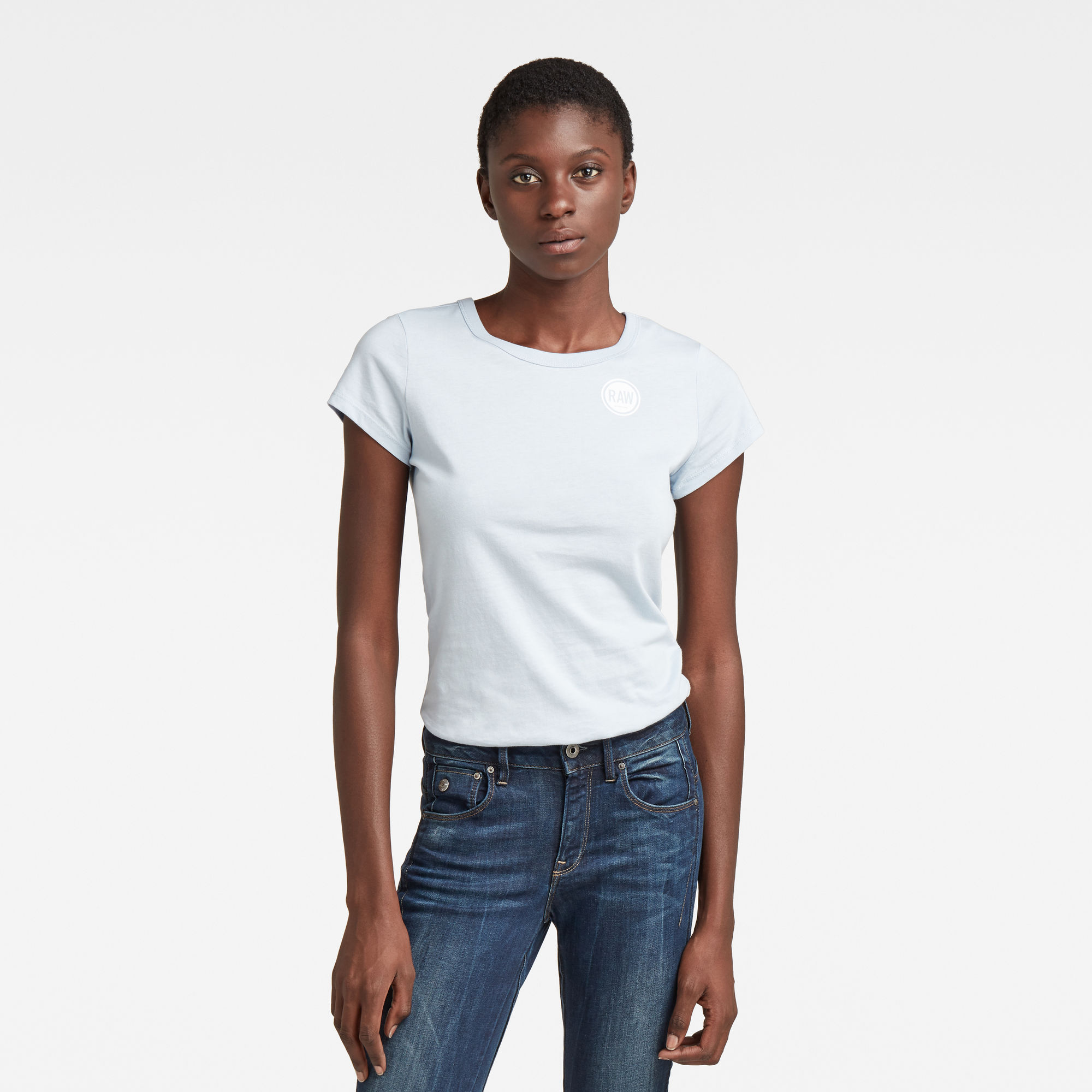 G-Star RAW Dames Graphic 1 Top Lichtblauw G-Star RAW Dames Graphic 1 Top Lichtblauw