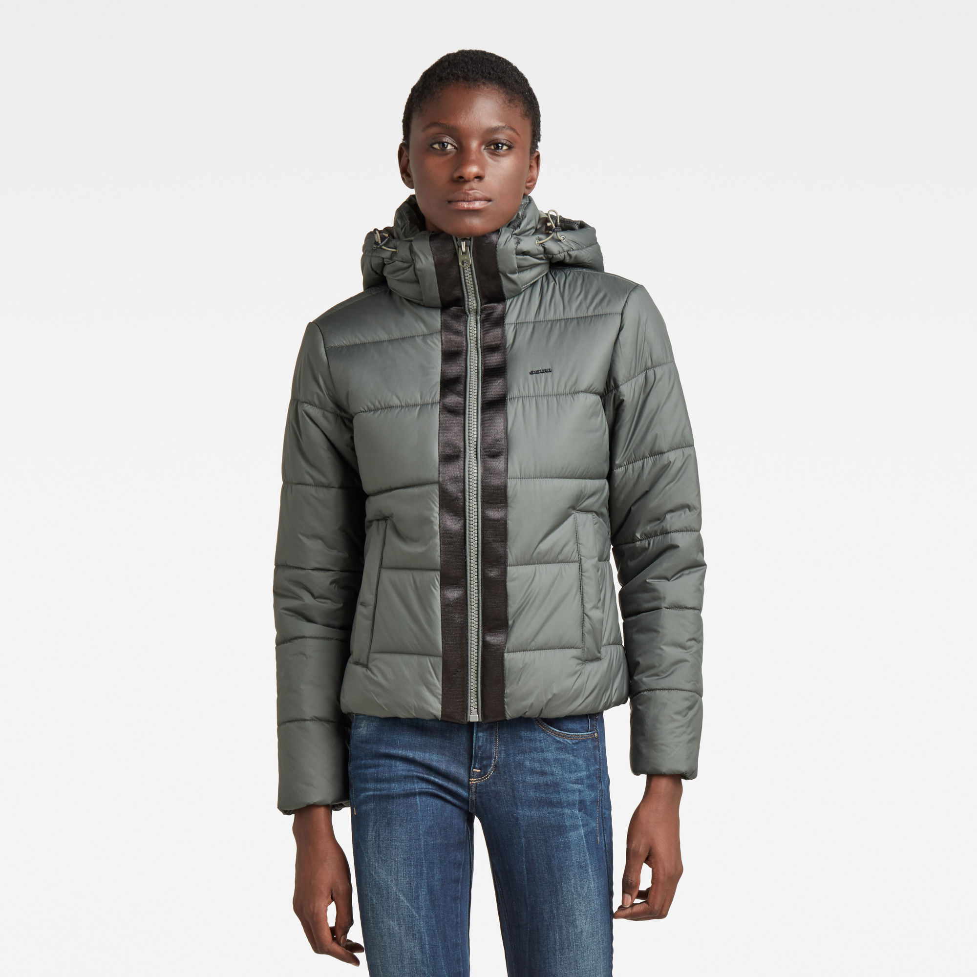 G-Star RAW Dames Jack Met Capuchon Meefic Quilted Grijs G-Star RAW Dames Jack Met Capuchon Meefic Quilted Grijs