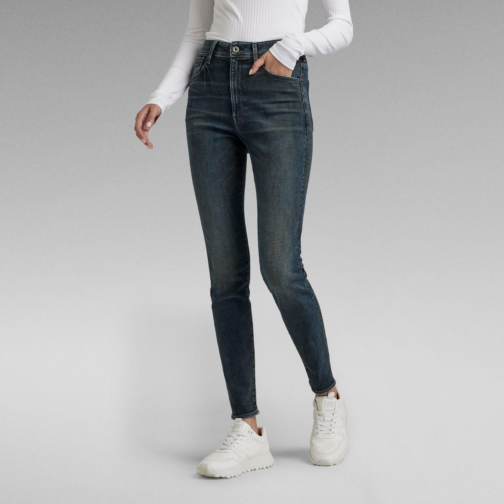 

Kafey Ultra High Skinny Jeans - Dark blue - Women