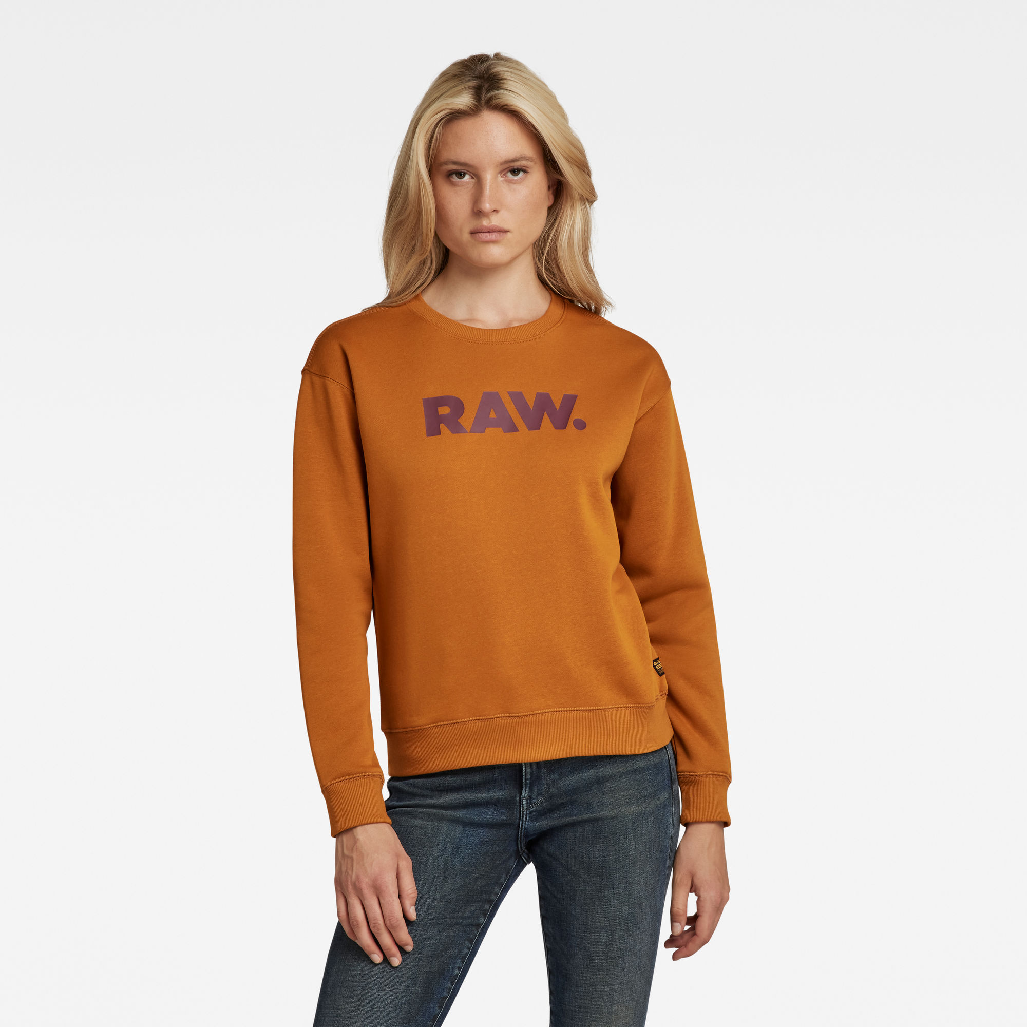 G-Star RAW Dames Premium Core RAW. Sweater Geel G-Star RAW Dames Premium Core RAW. Sweater Geel