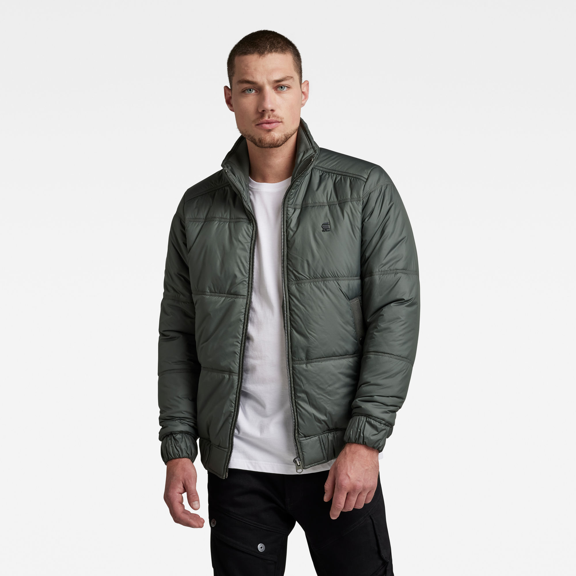 G-Star RAW Heren Jack Meefic Quilted Grijs G-Star RAW Heren Jack Meefic Quilted Grijs