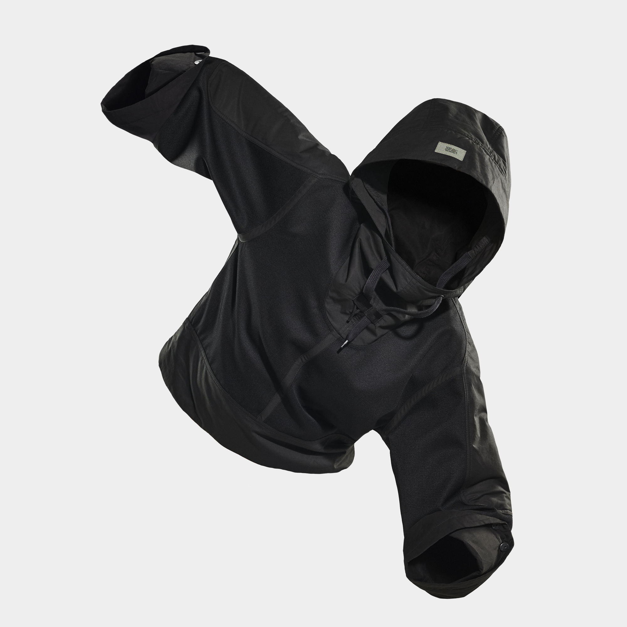 

E Hooded Overshirt - Black - Women