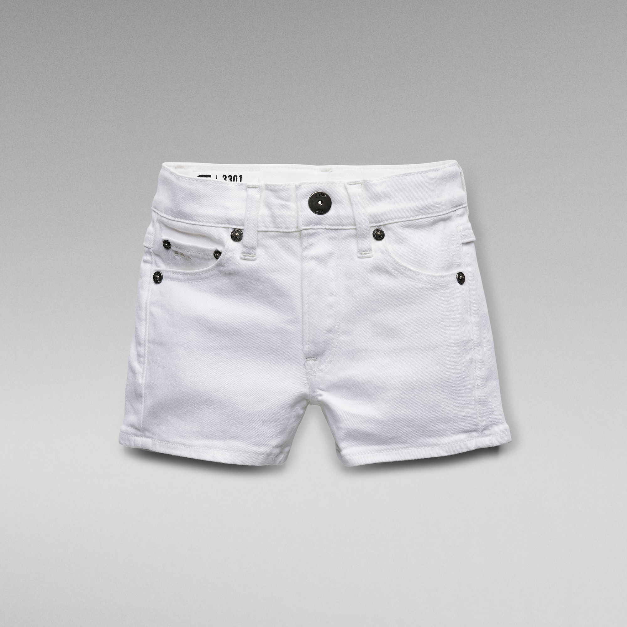 G-Star Raw 3301 skinny shorts denim short wit Korte broek Meisjes Katoen 164