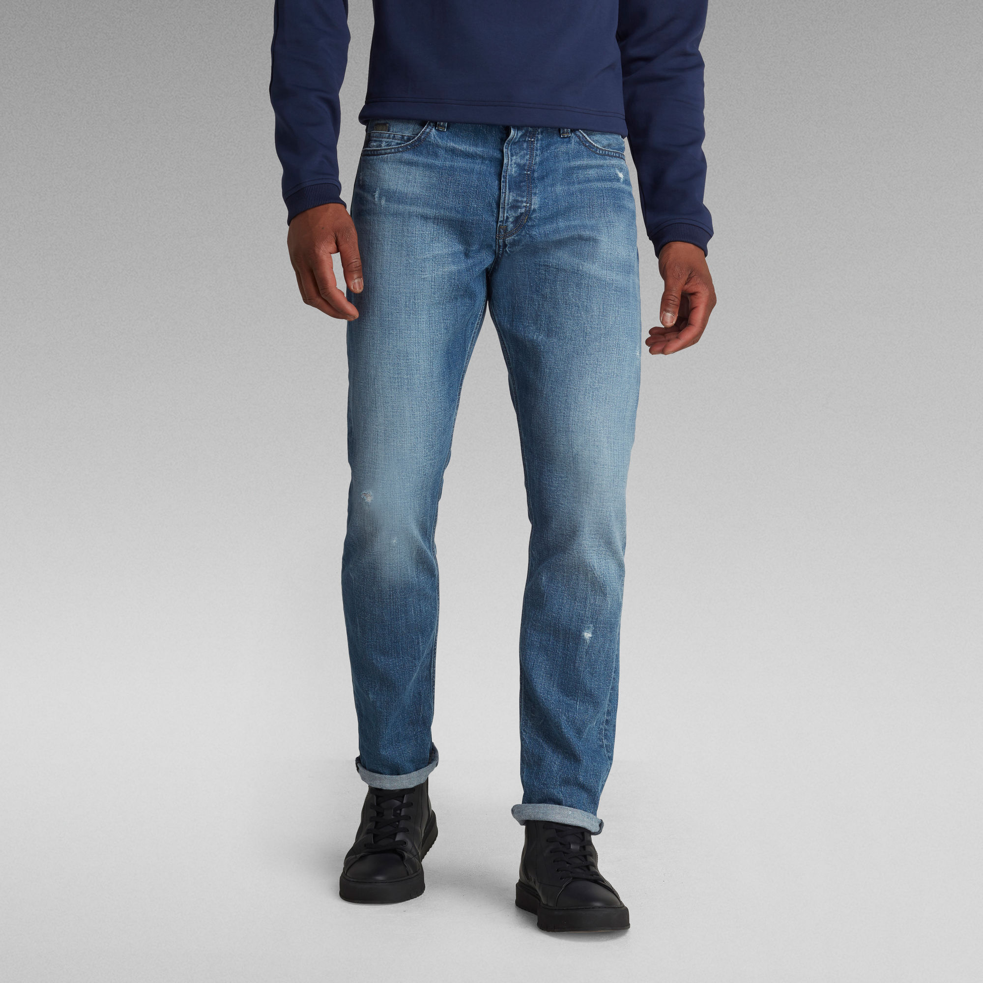 

Triple A Regular Straight Jeans - Mittelblau - Herren