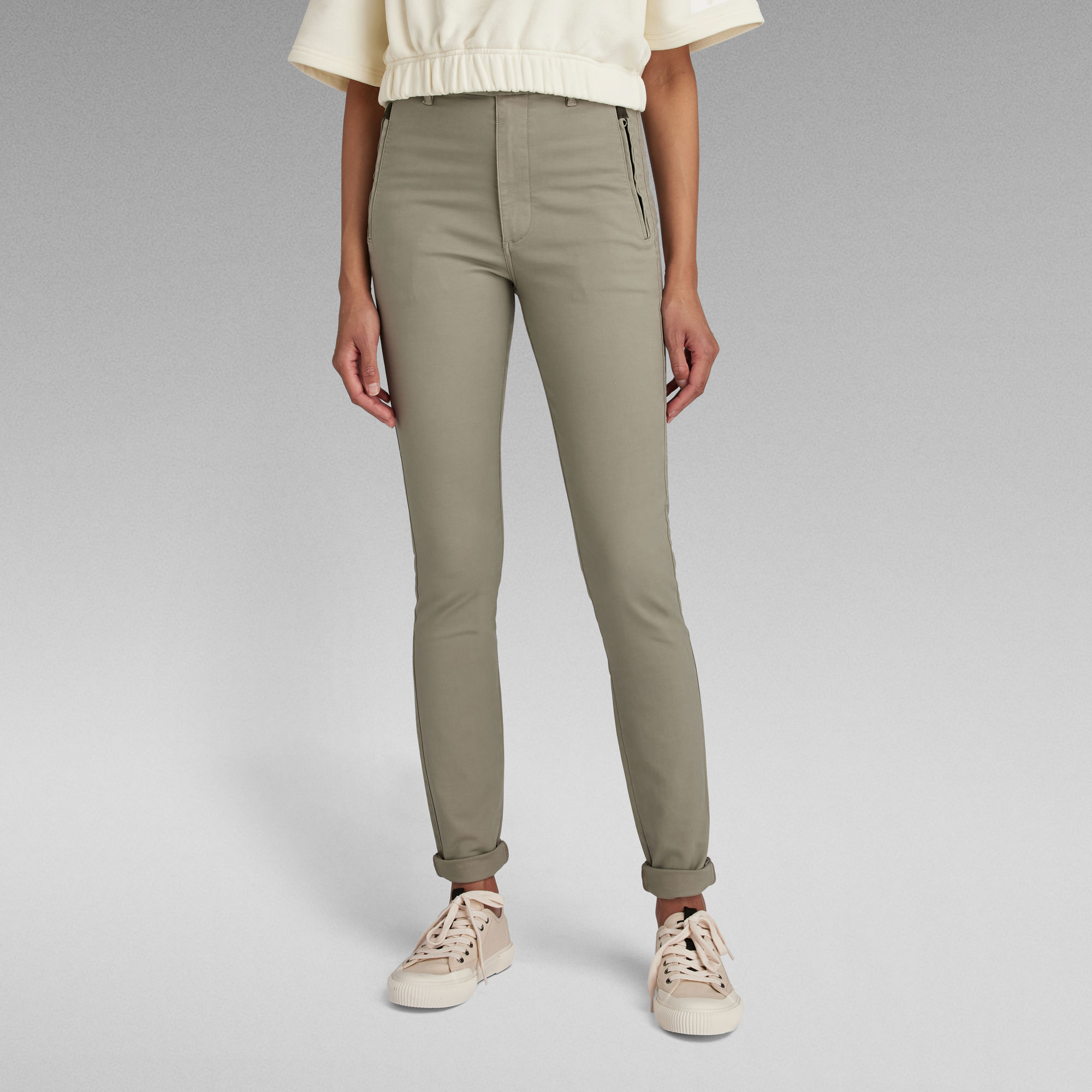 

Weld High Skinny Chino - Green - Women