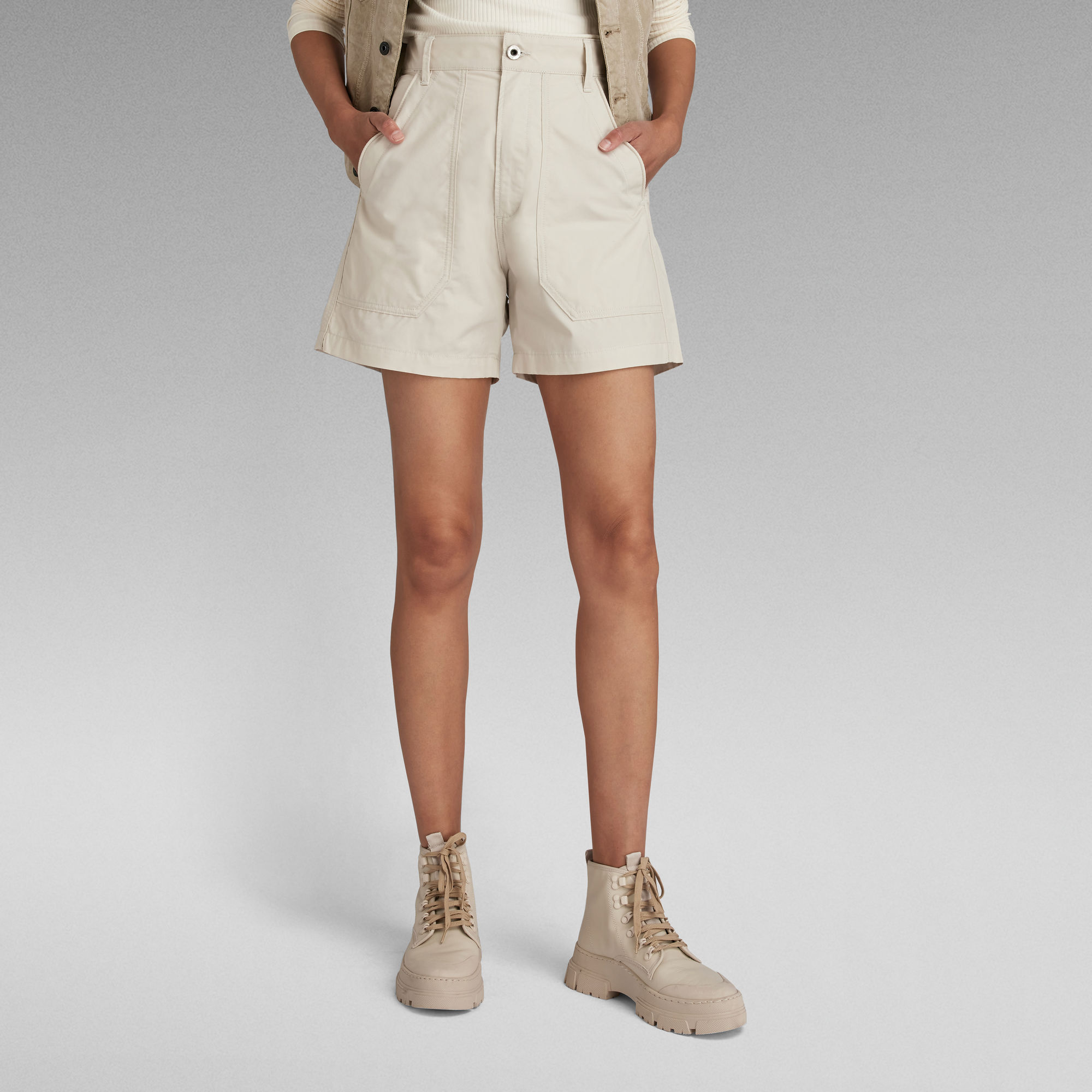 

3D Fatigue Short - Beige - Dames