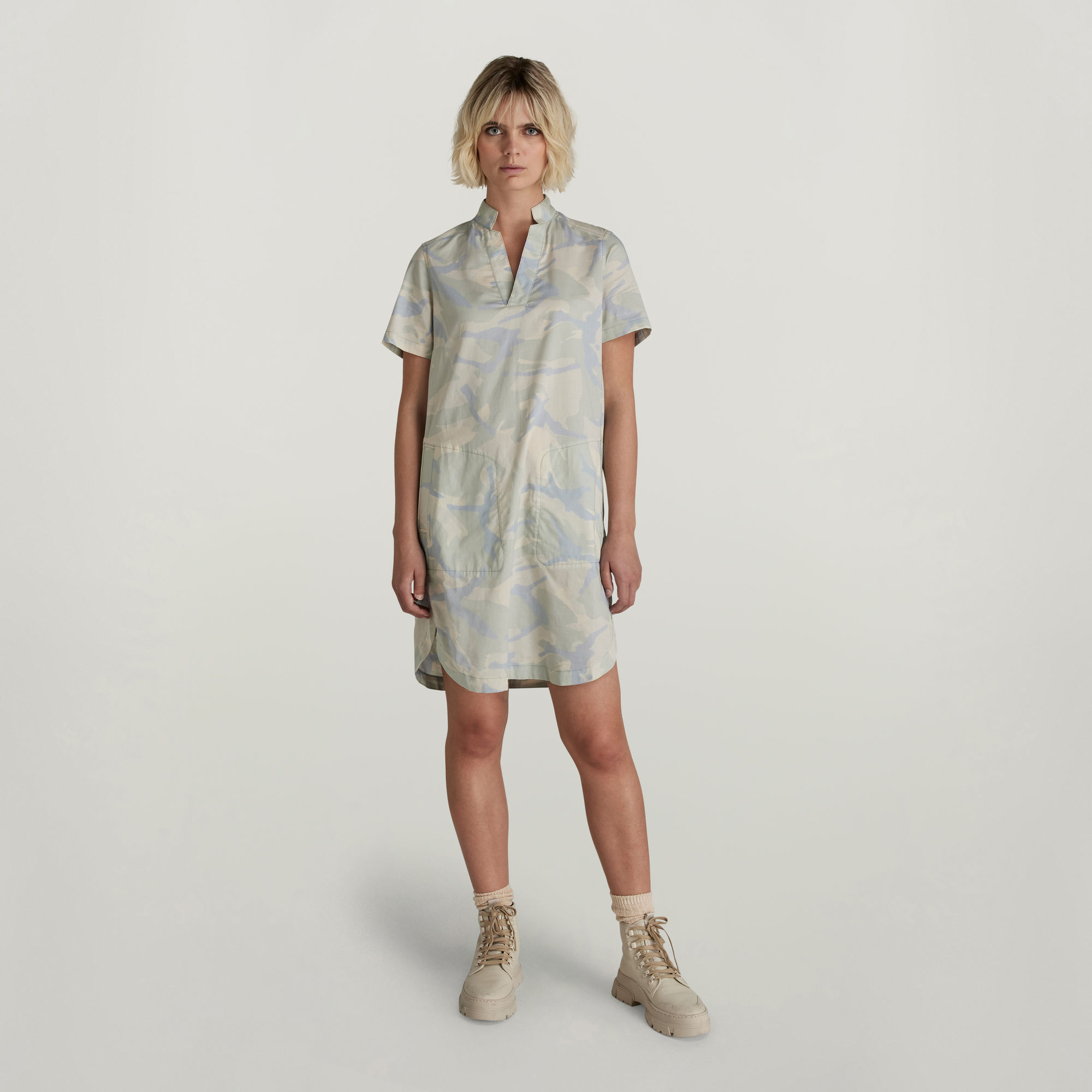 

Millery V-Neck Shirt Dress - Multi color - Women