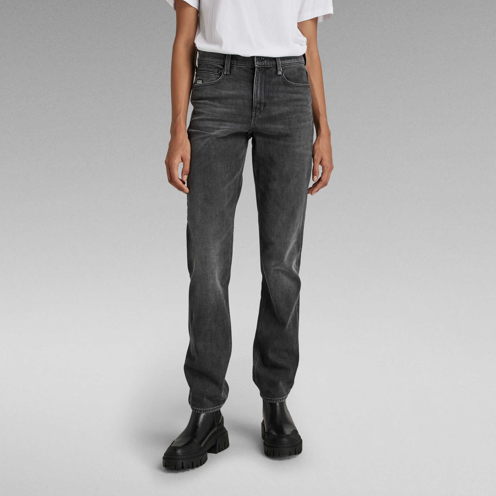 

Noxer Straight Jeans - Grau - Damen
