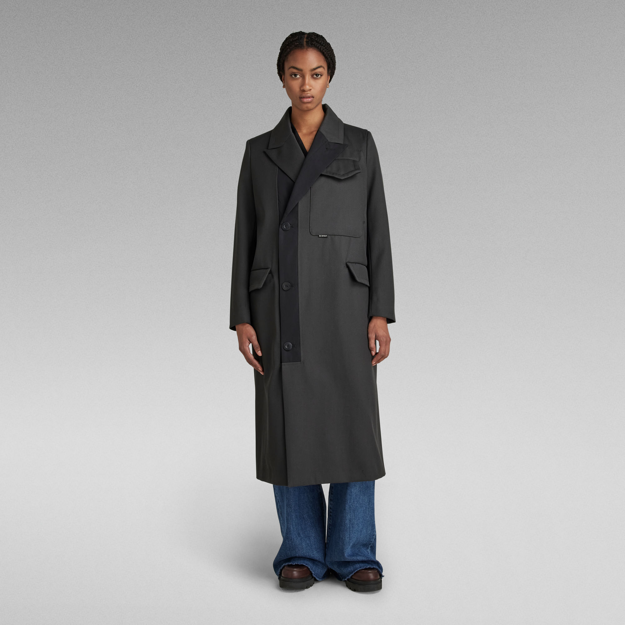 

E Long Coat - Grey - Women