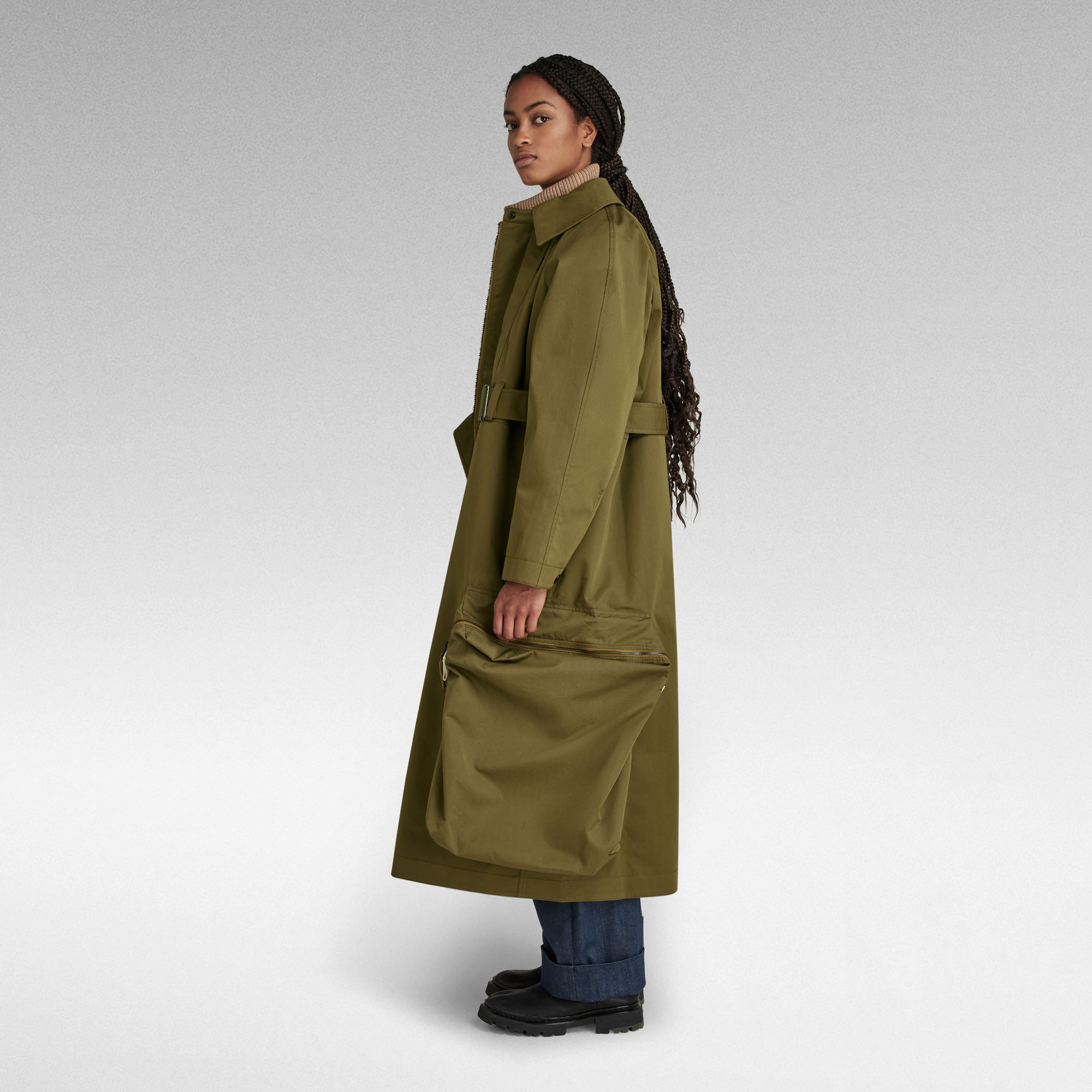 G-Star RAW E Para 2 In 1 Trenchcoat Meerkleurig Dames