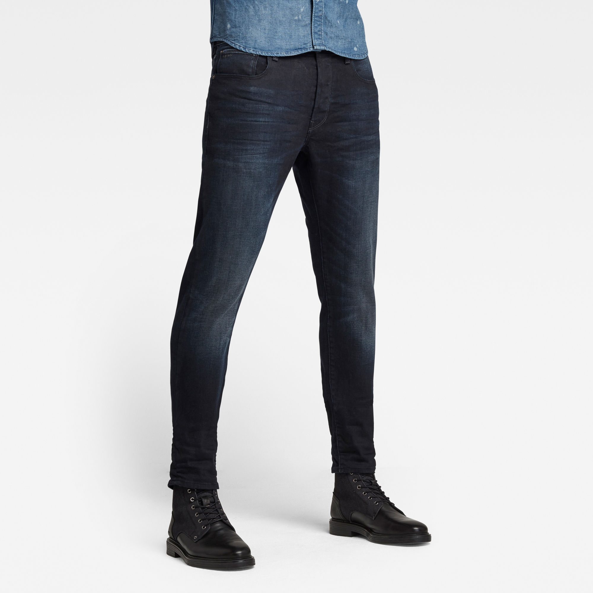 

3301 Slim Jeans - Donkerblauw - Heren