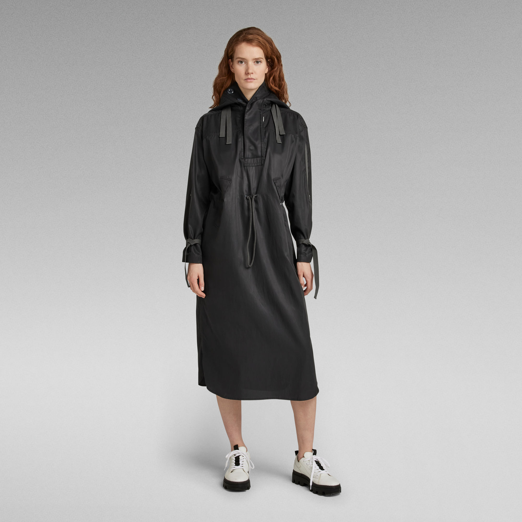 

E Anorak Dress - Black - Women