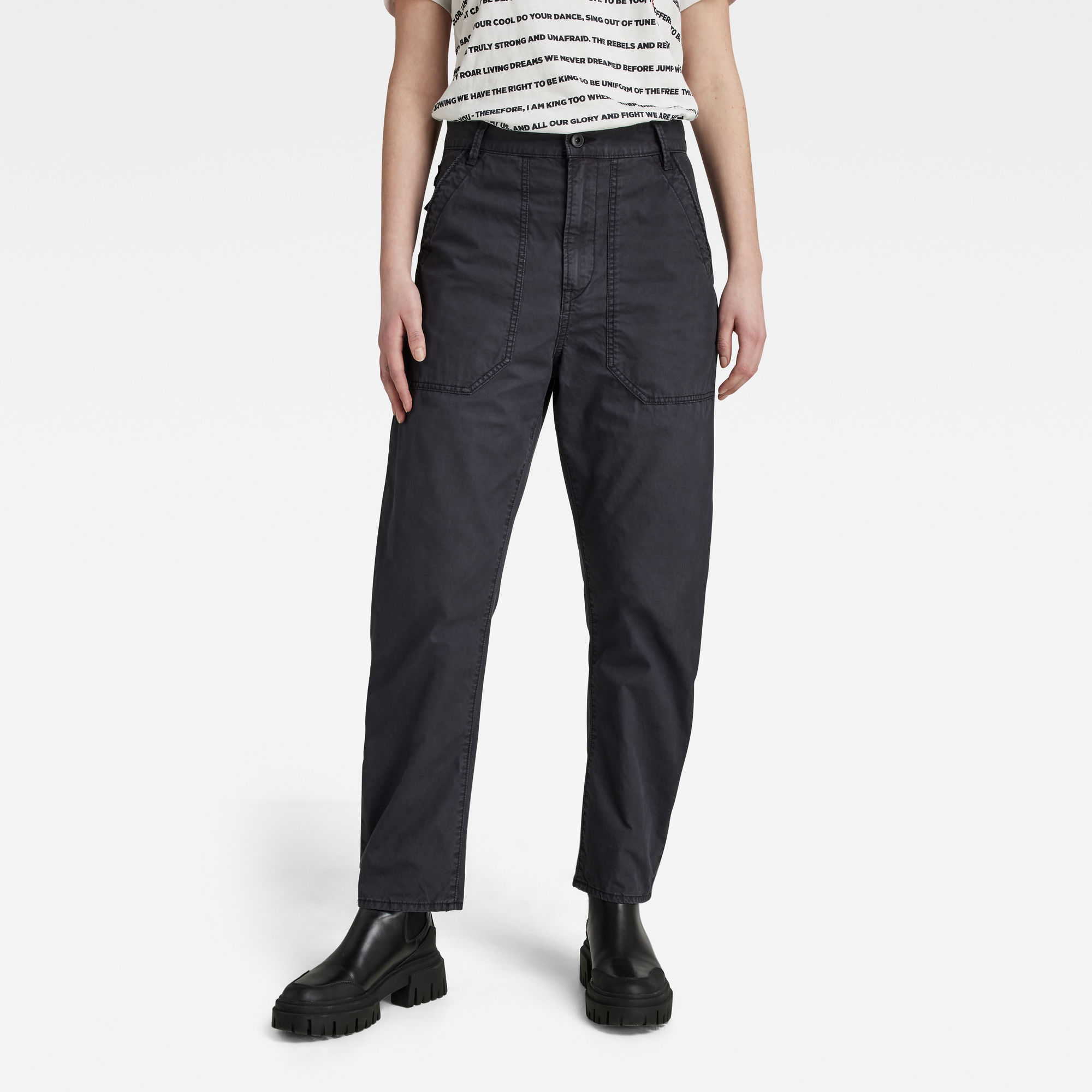 

Fatigue Broek 3D Boyfriend - Zwart - Dames