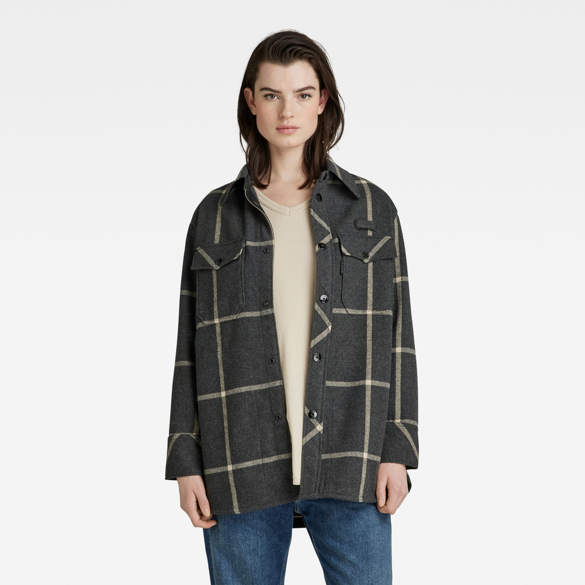 

Boyfriend Overshirt - Multi color - Women
