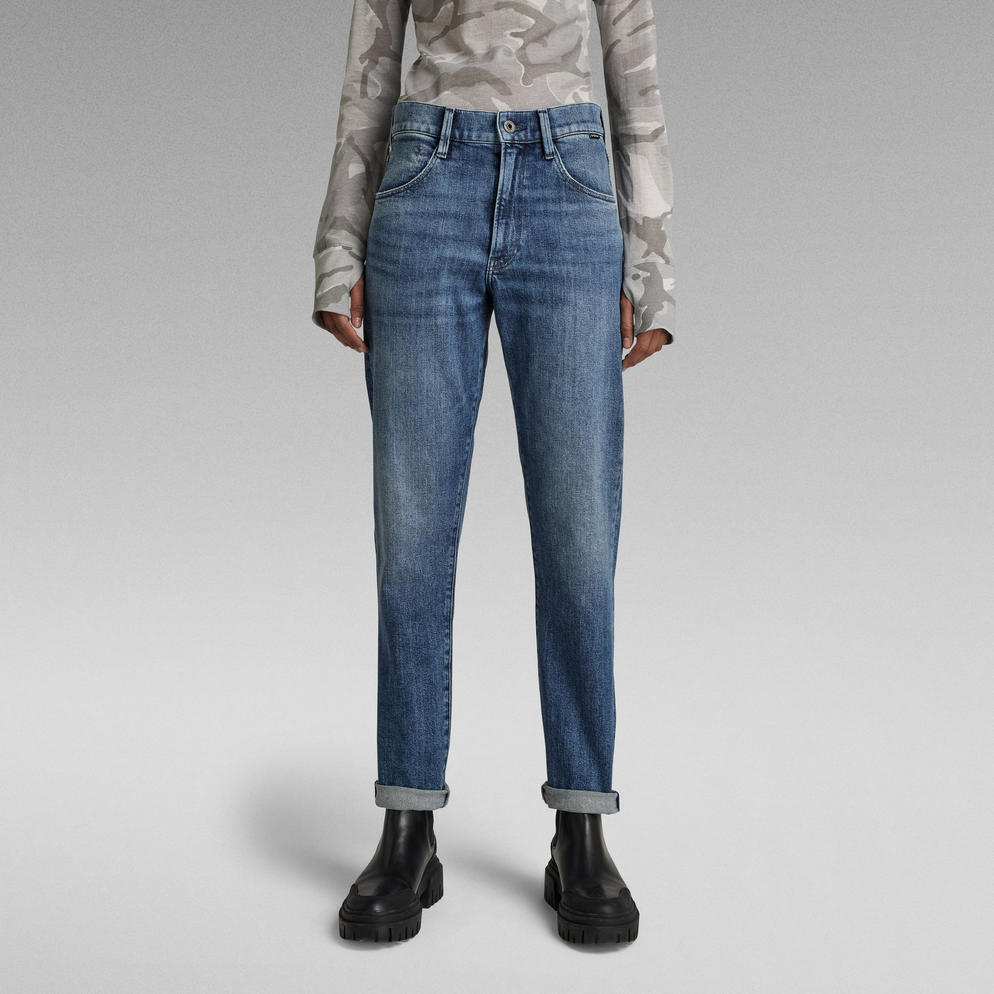 

Virjinya Slim Jeans - Midden blauw - Dames
