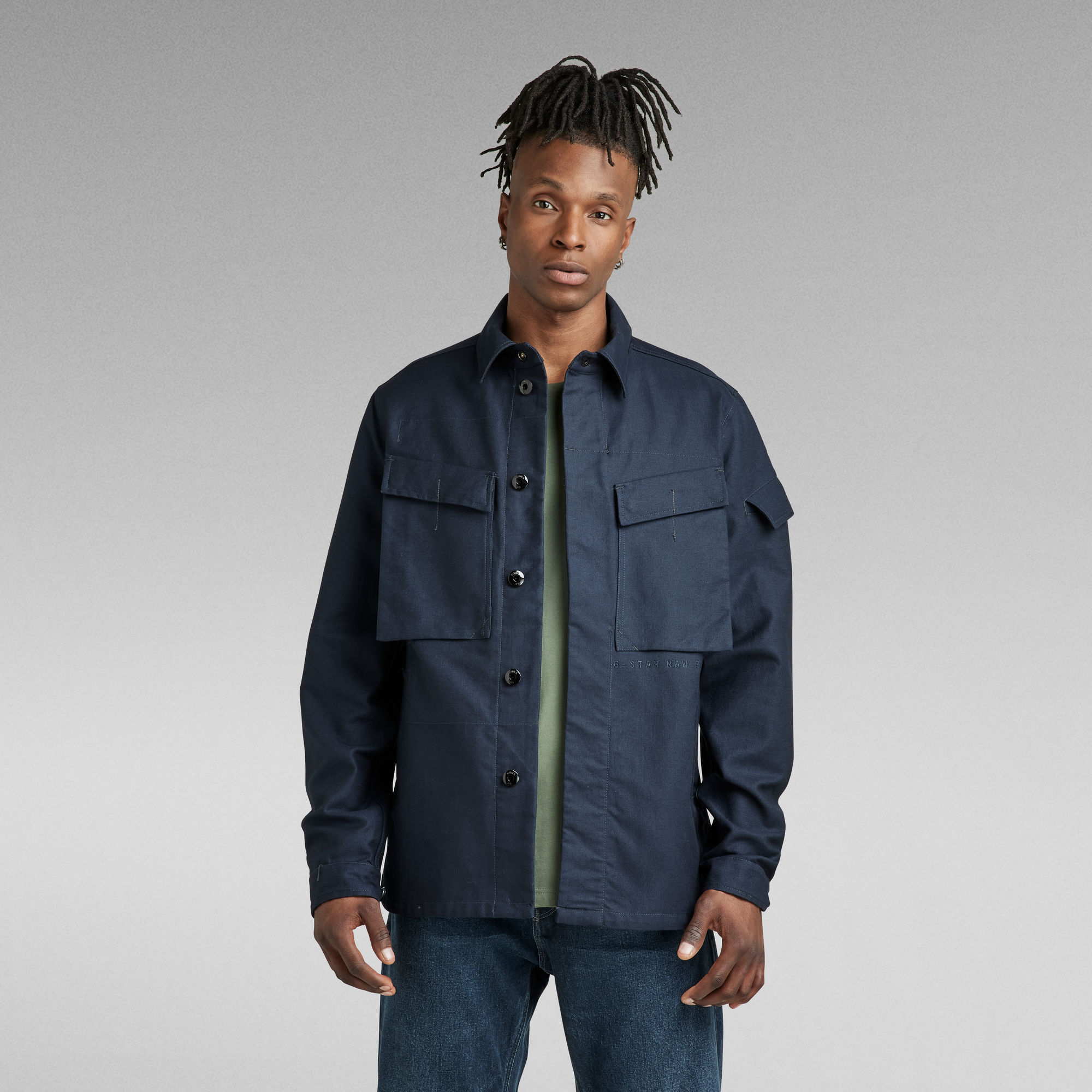 

Mysterious Overshirt - Dark blue - Men