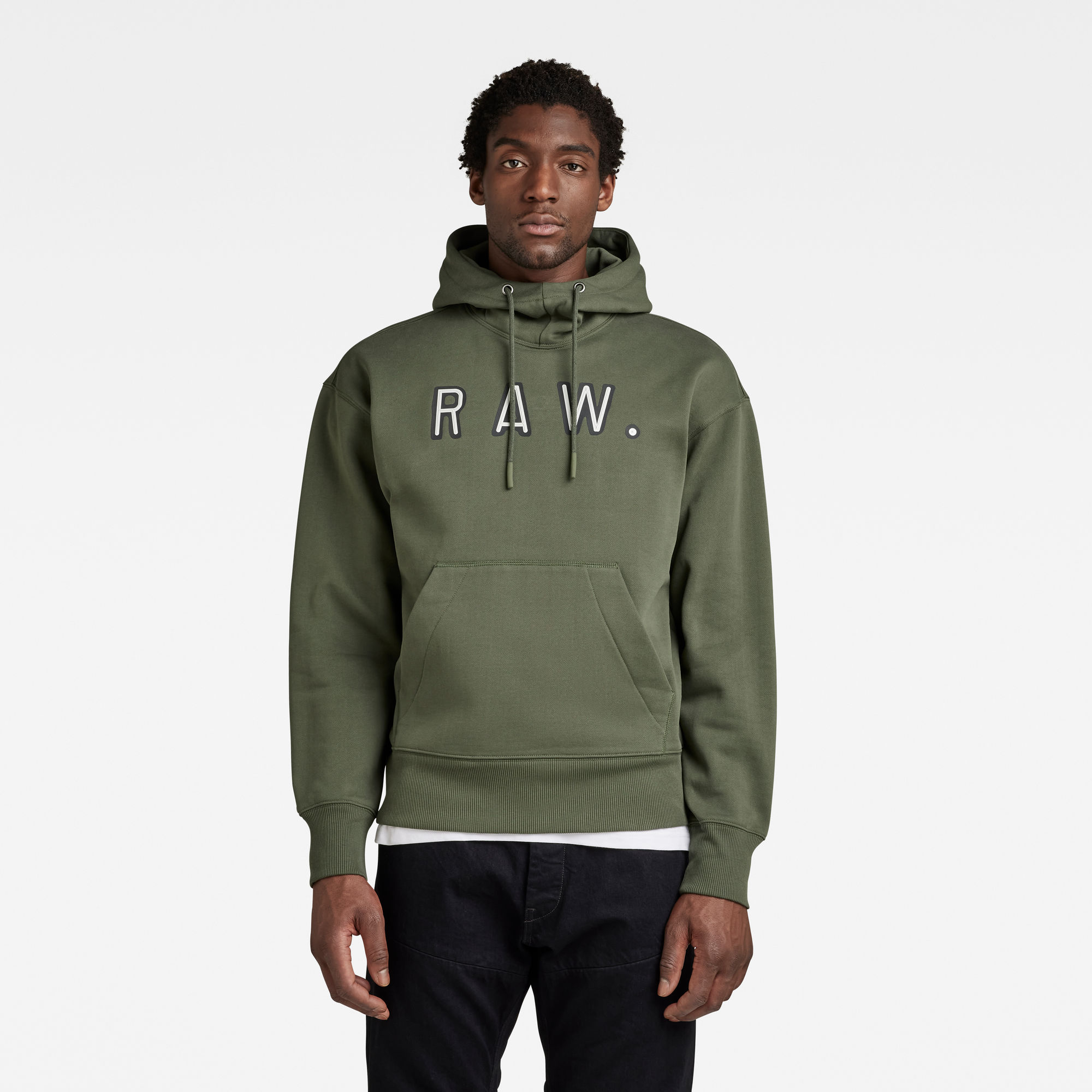 

Vulcanic RAW Loose Hooded Sweater - Green - Men