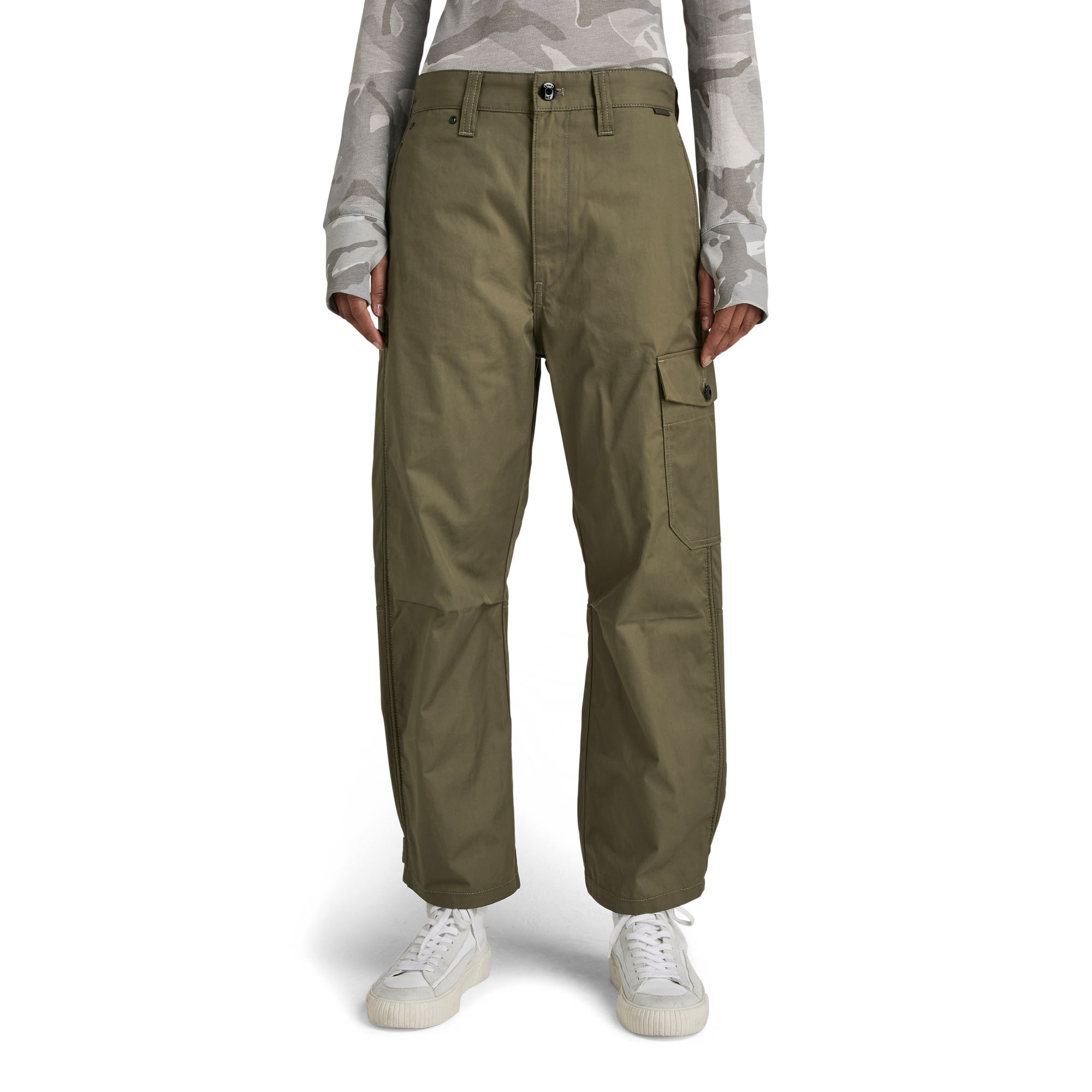 

Cargo Relaxed Pants - Green - Women