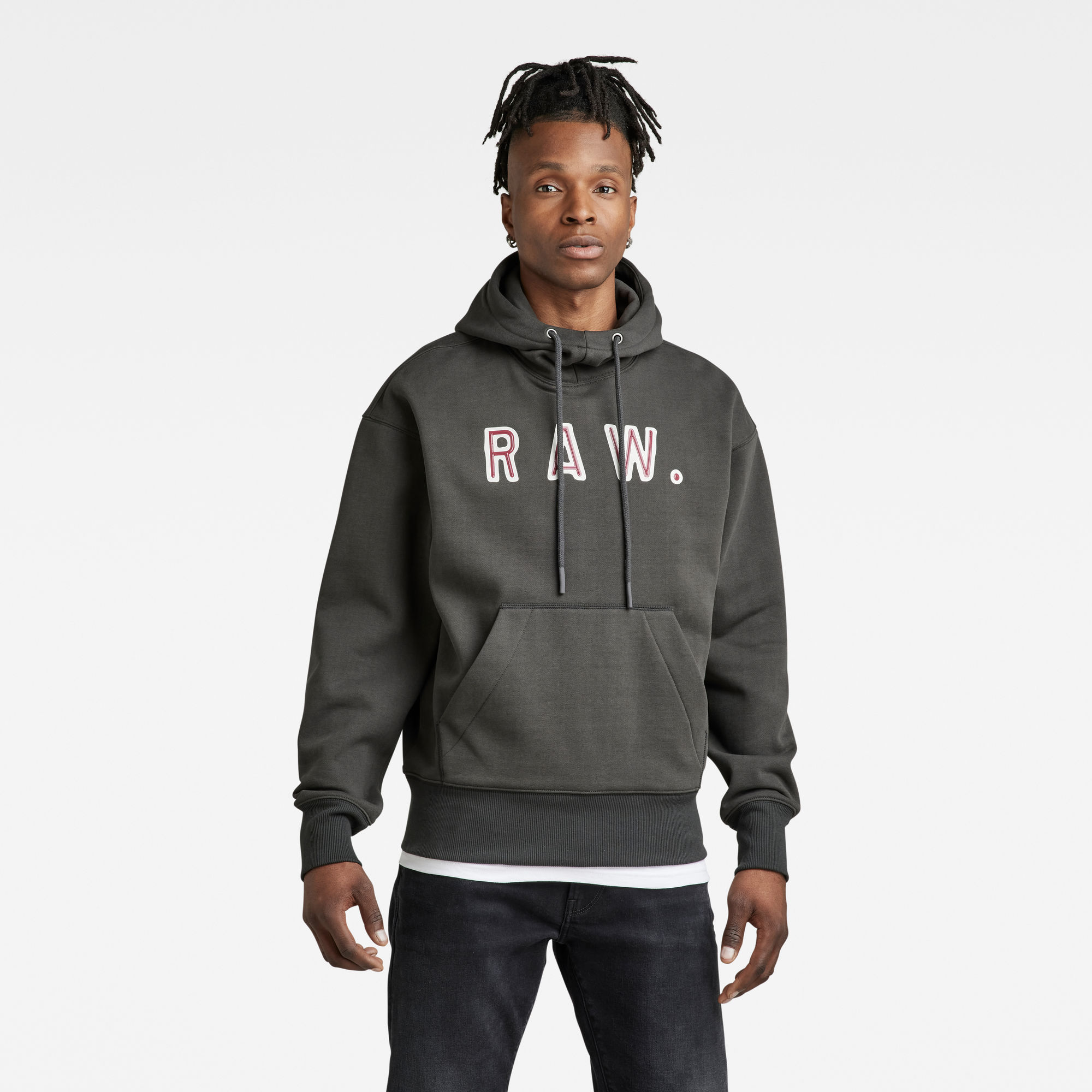 

Vulcanic RAW Loose Hooded Sweater - Grey - Men