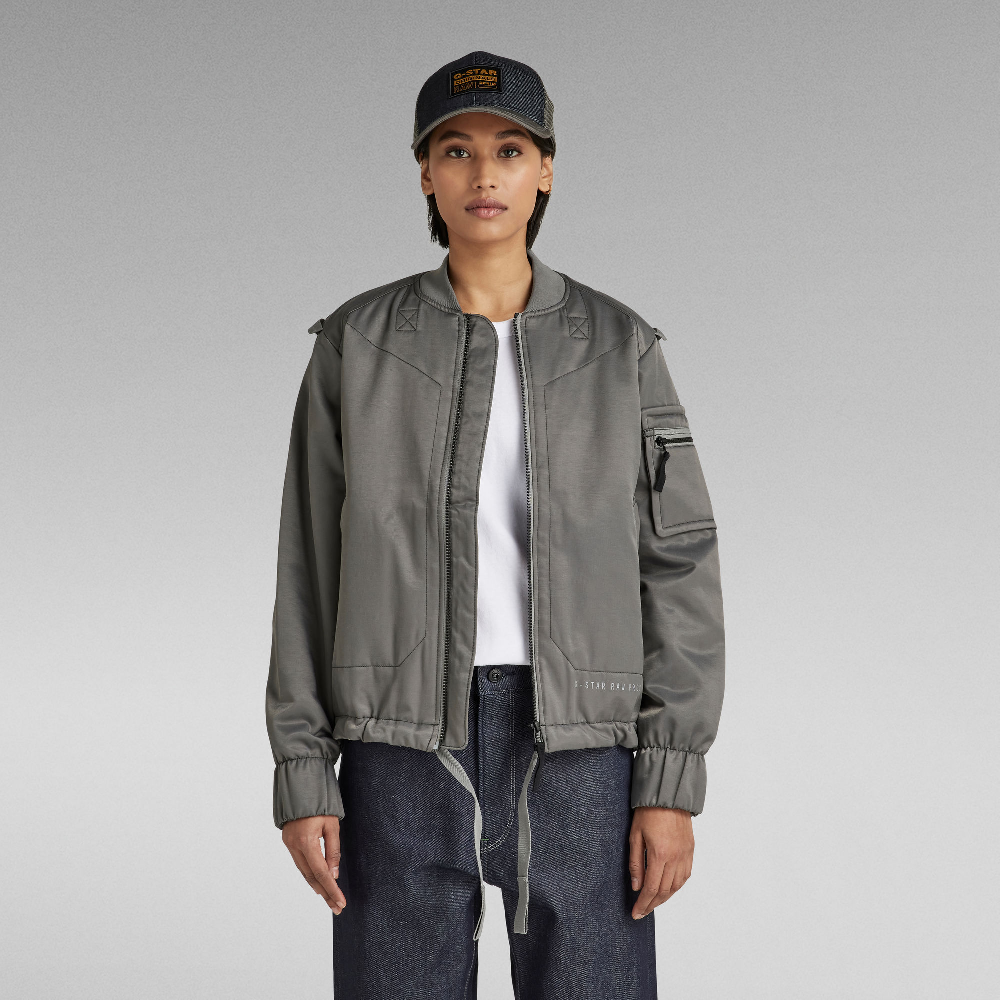 G-Star RAW Gewatteerd Bomber 2.0 - Grijs - Dames