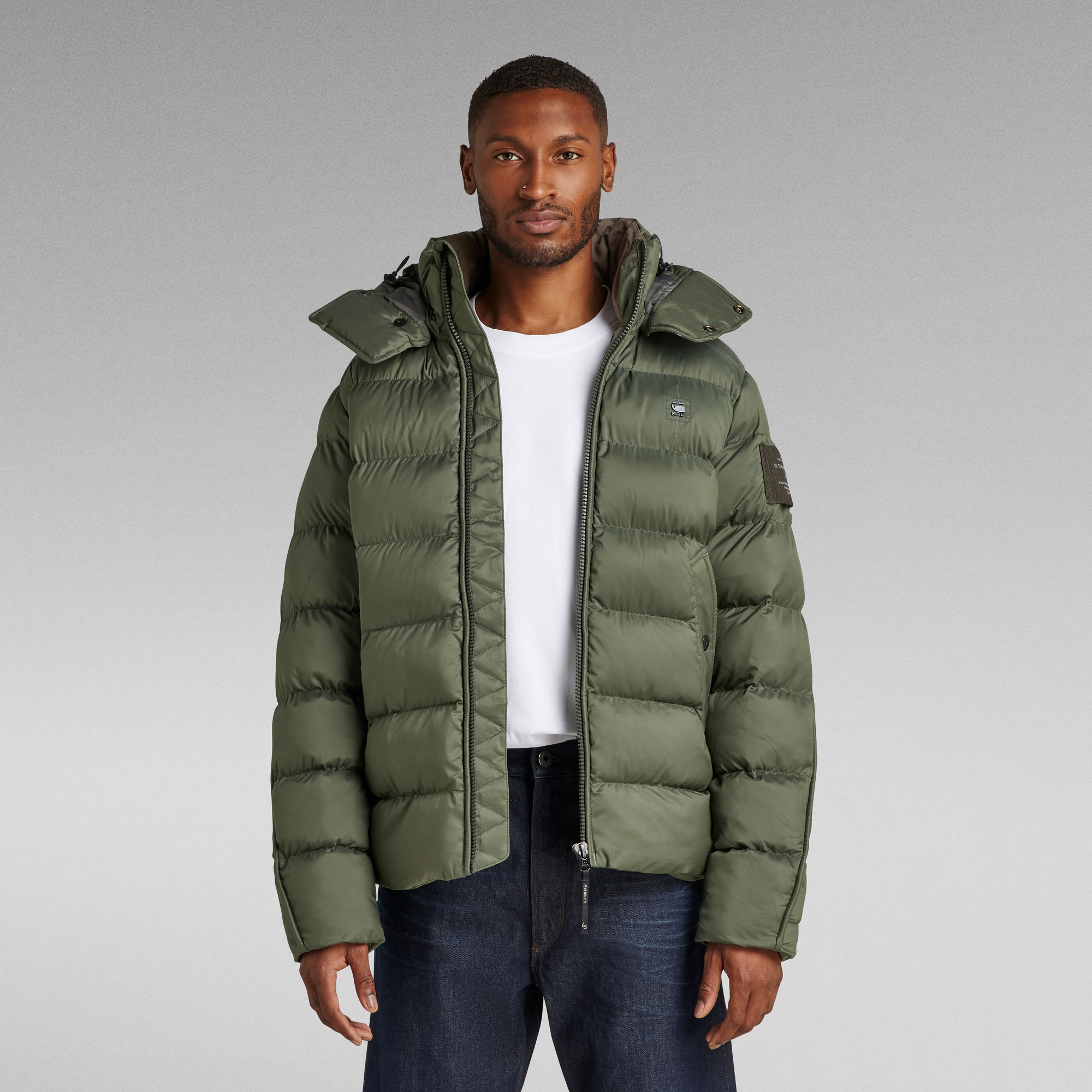 

G-Whistler Padded Hooded Jacket - Green - Men