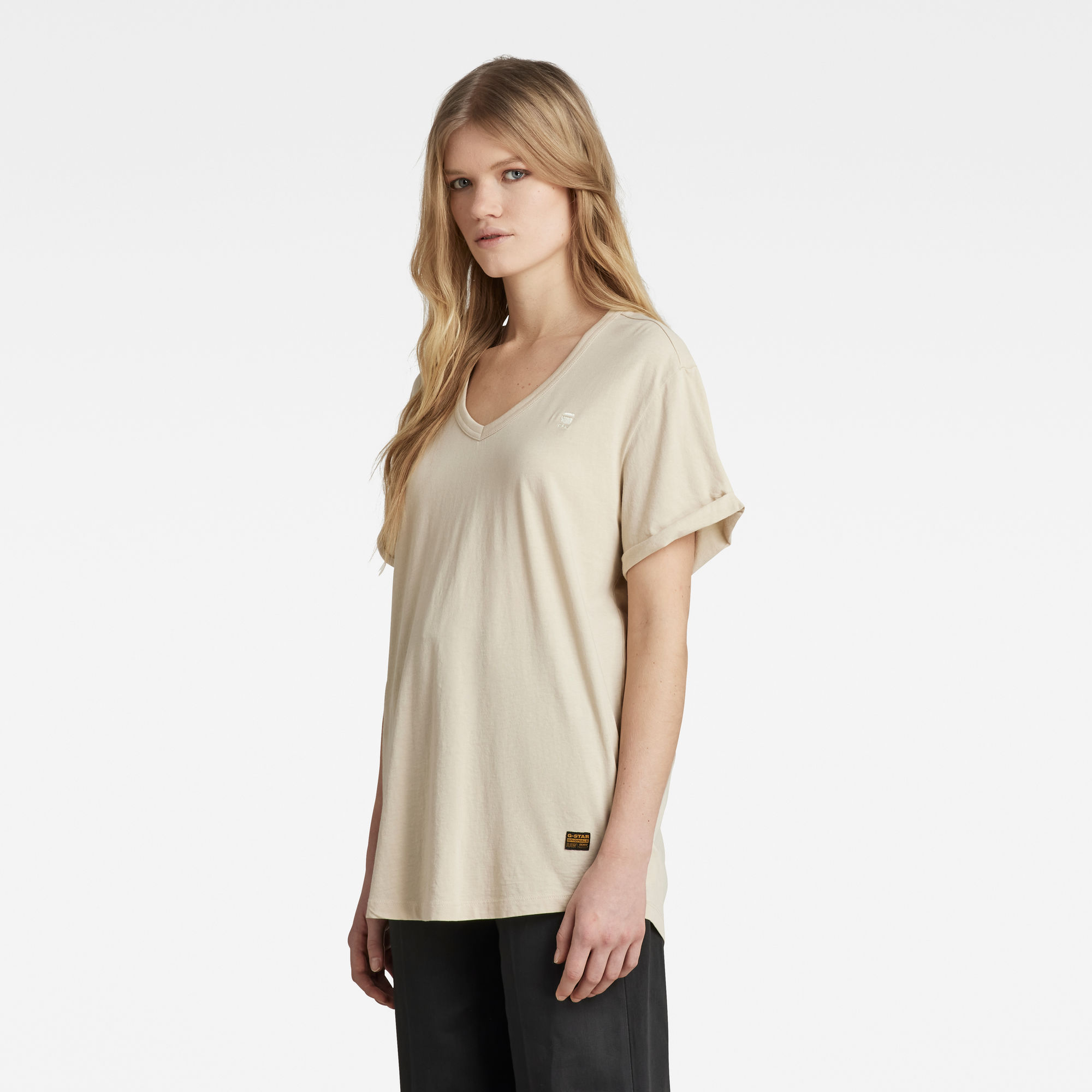 G-Star RAW Lash Fem Loose T-Shirt Beige Dames