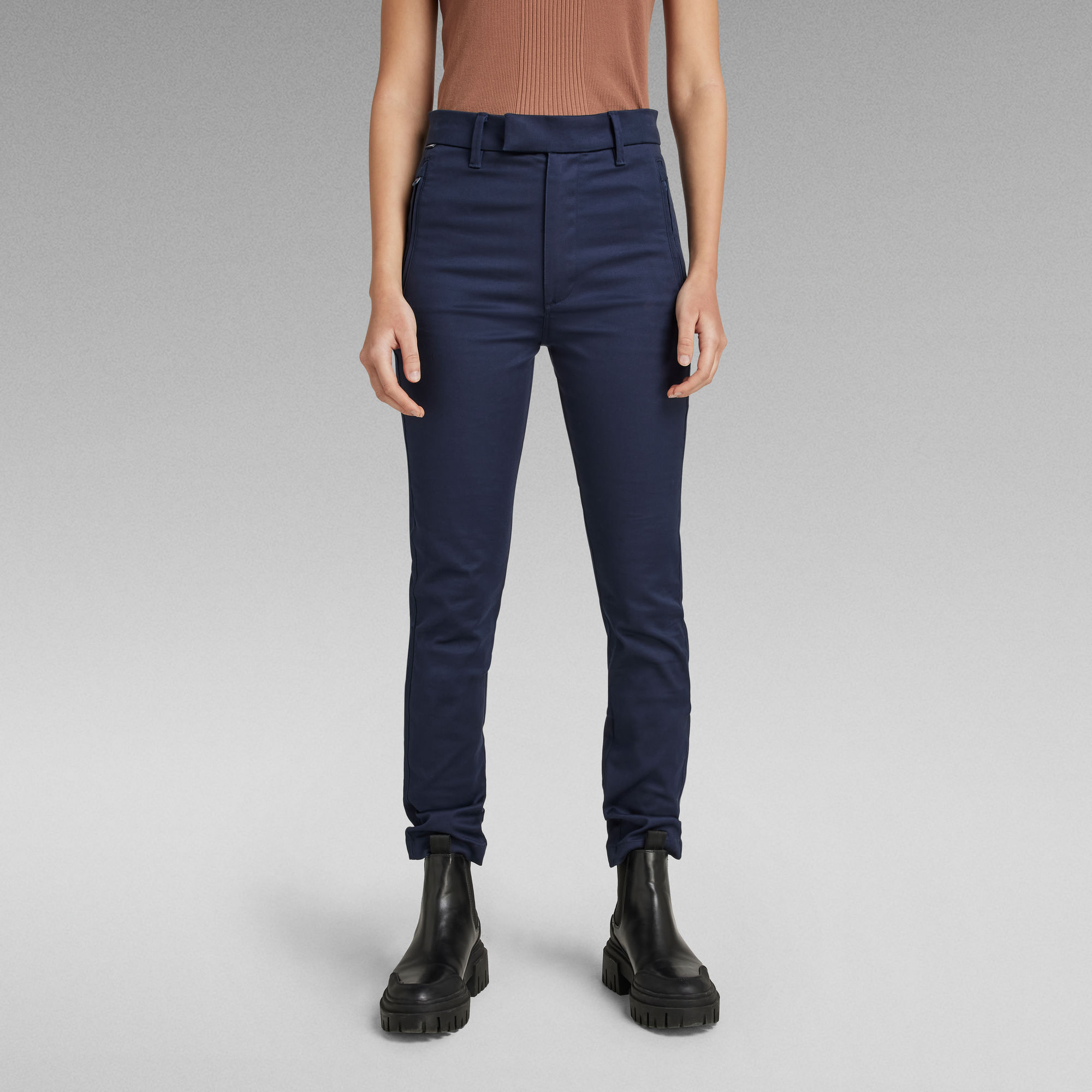 

Weld High Skinny Chino - Donkerblauw - Dames