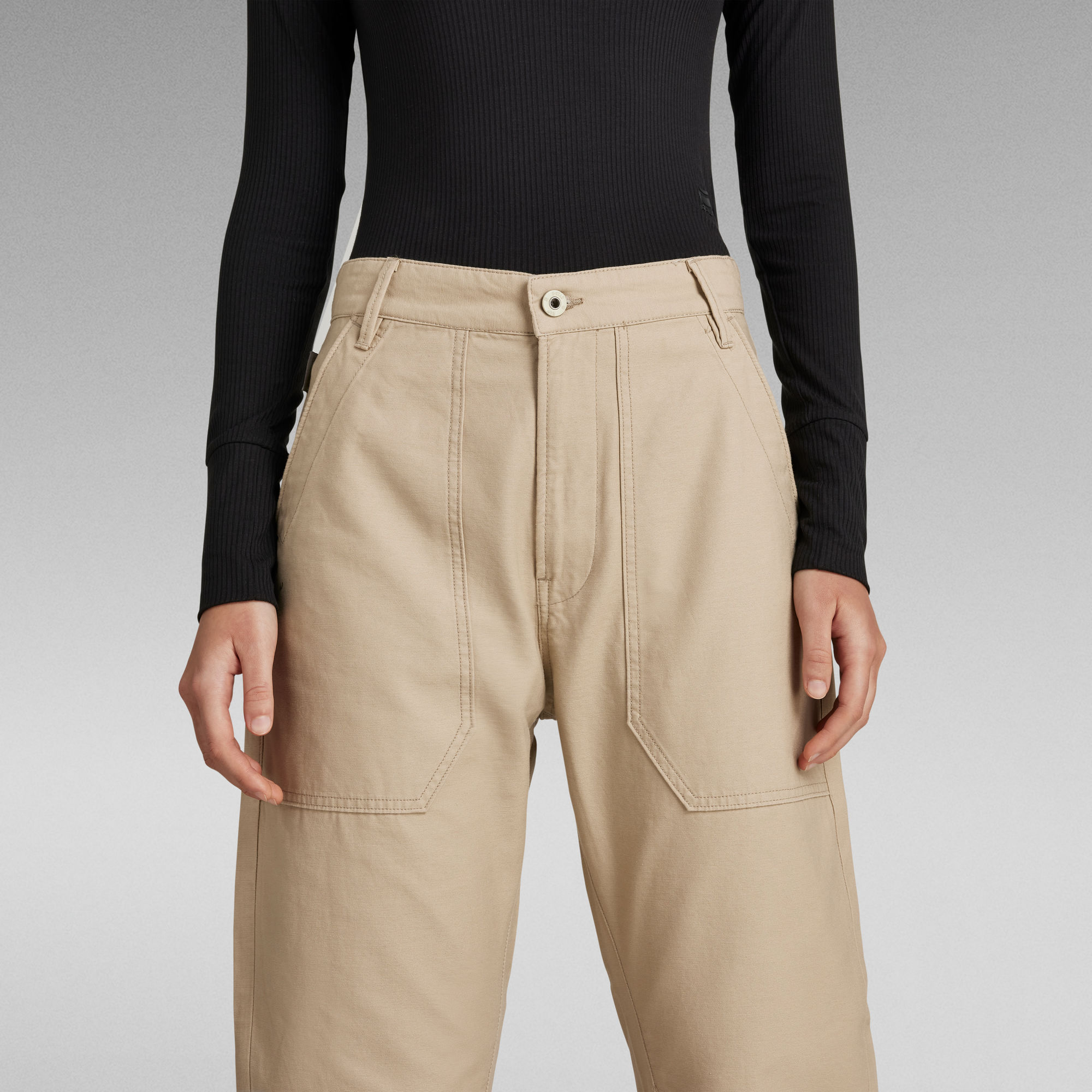 G-Star RAW 3D Fatigue Boyfriend Pants Beige Dames