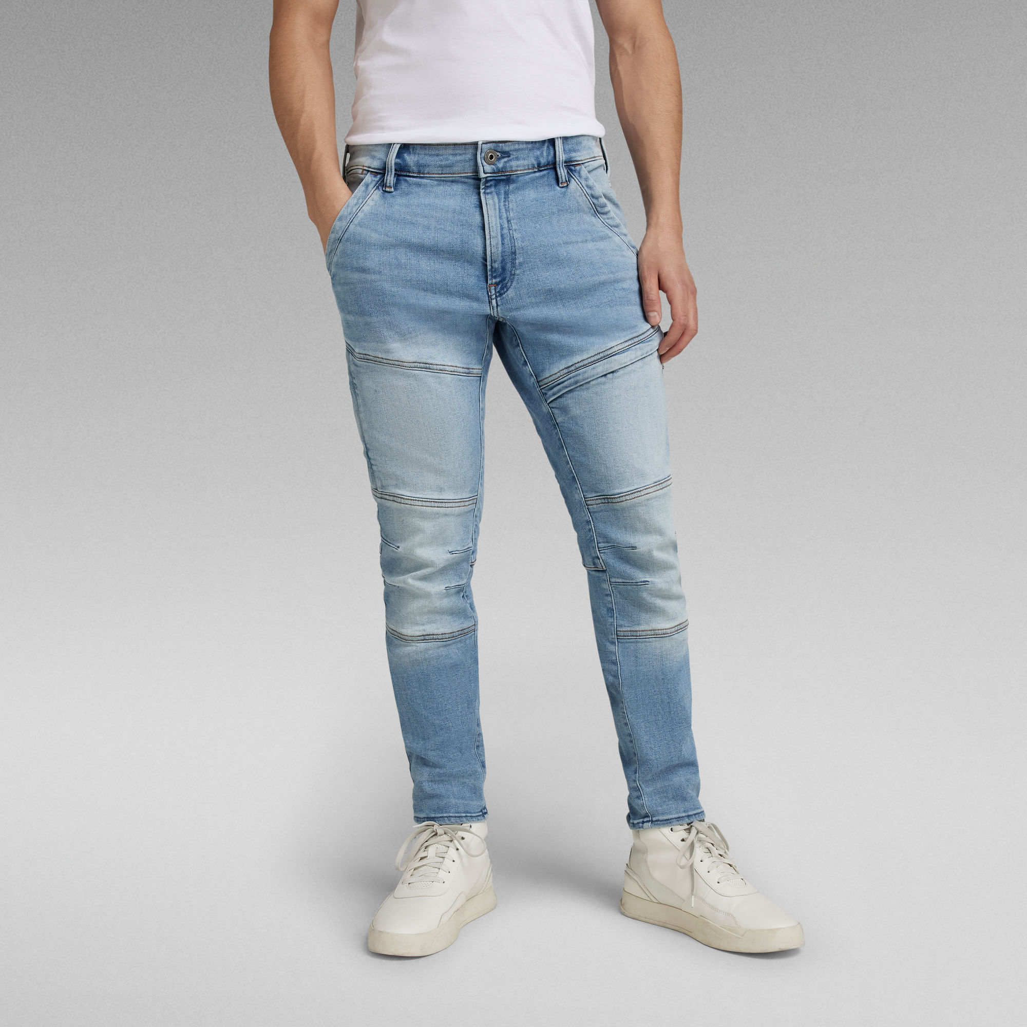 

Rackam 3D Skinny Jeans - Medium blue - Men