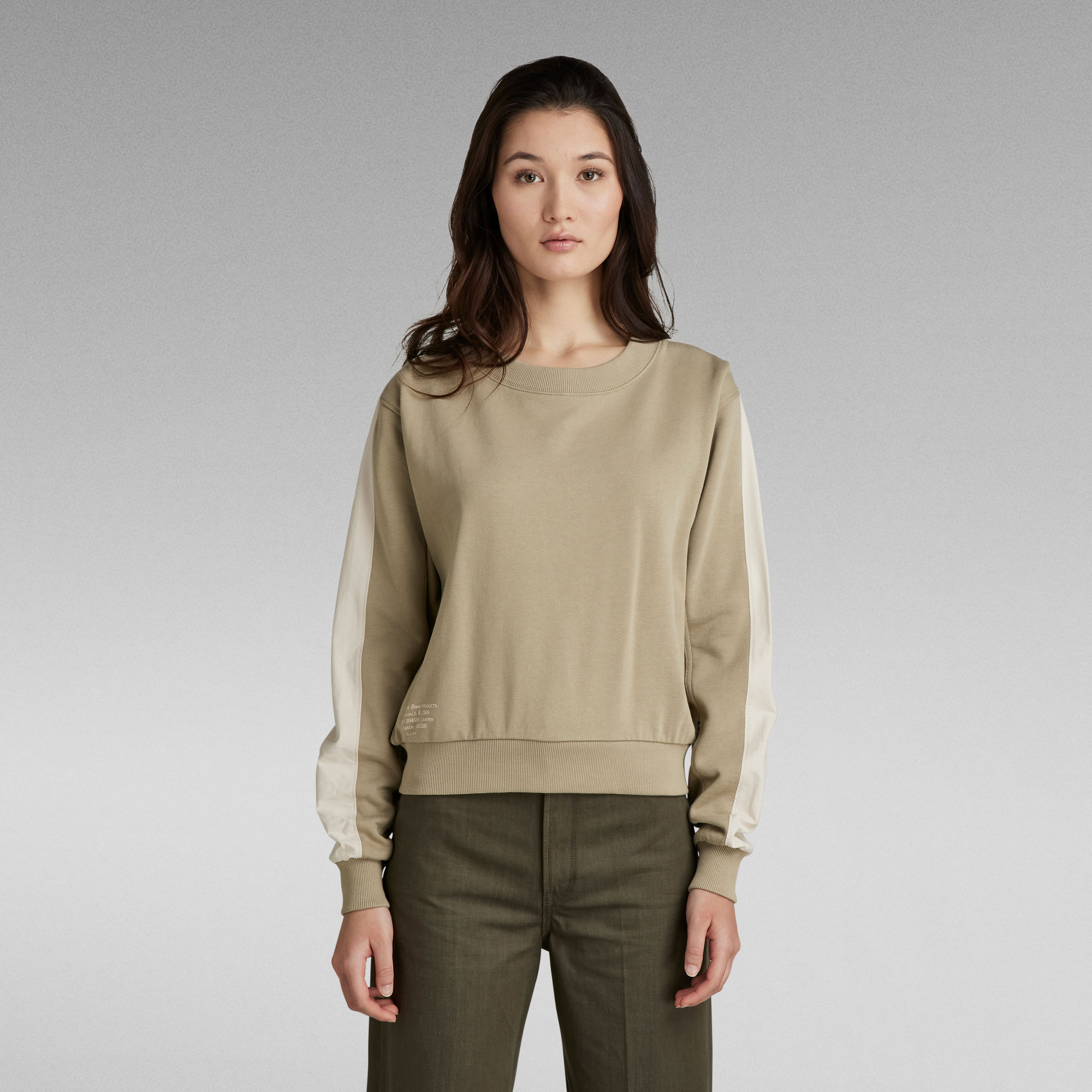 

Batwing Mix Loose Sweater - Green - Women