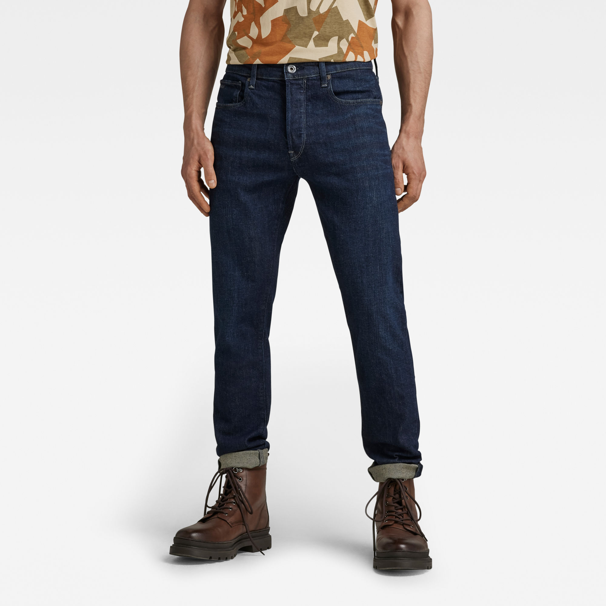

3301 Slim Jeans - Donkerblauw - Heren