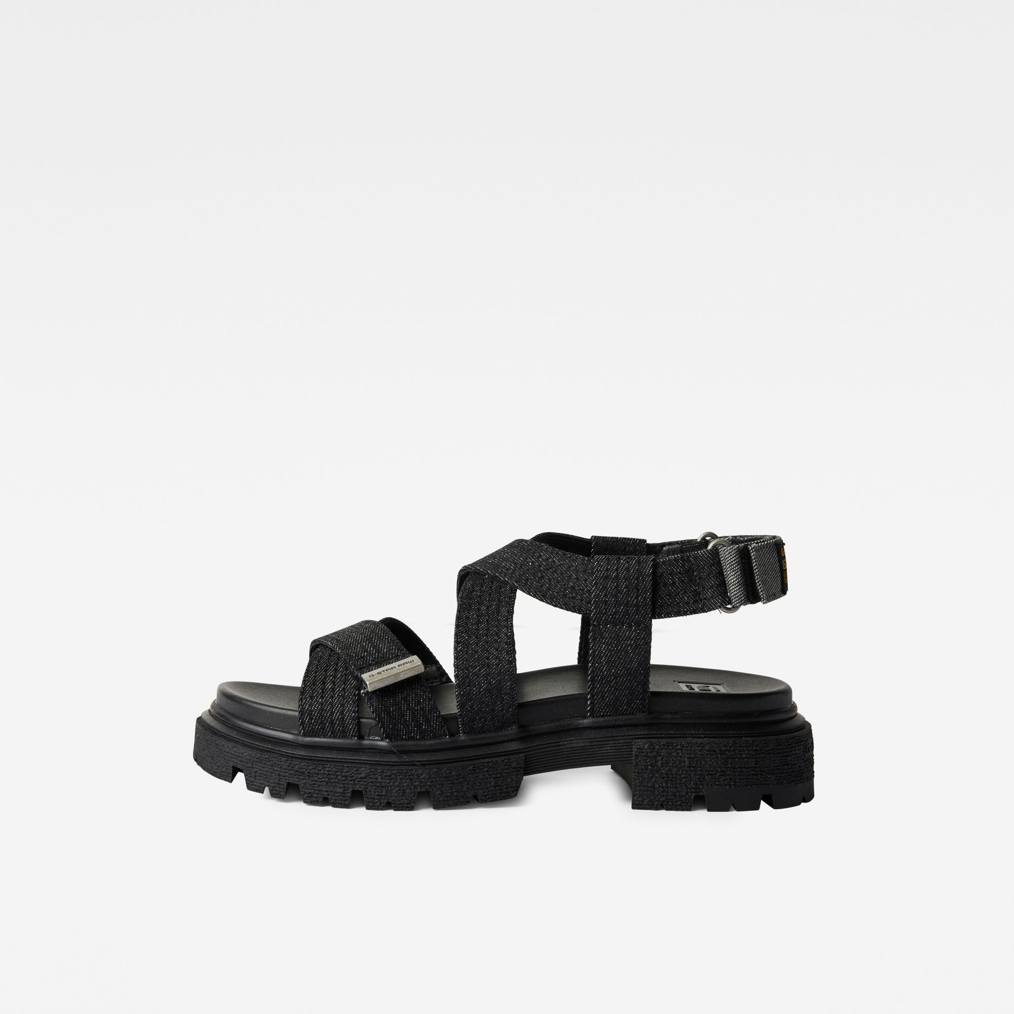 

Xinva Denim Sandale - Schwarz - Damen
