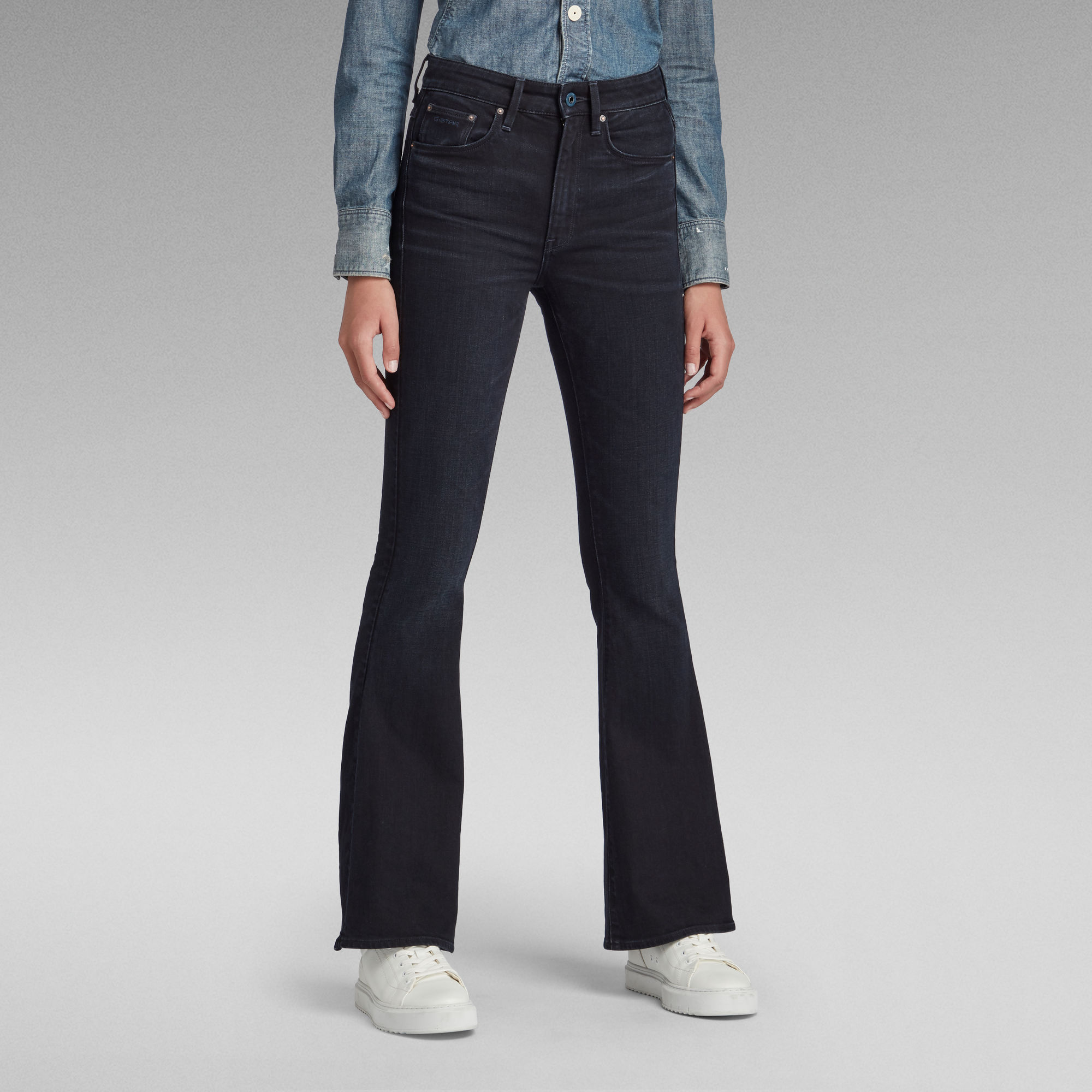 

3301 Flare Jeans - Donkerblauw - Dames