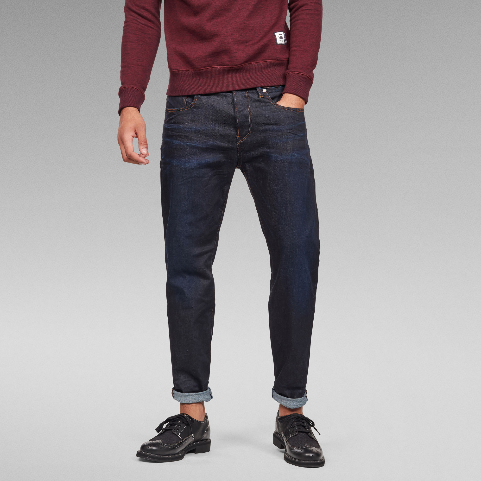 

3301 Relaxed Straight Jeans - Dark blue - Men