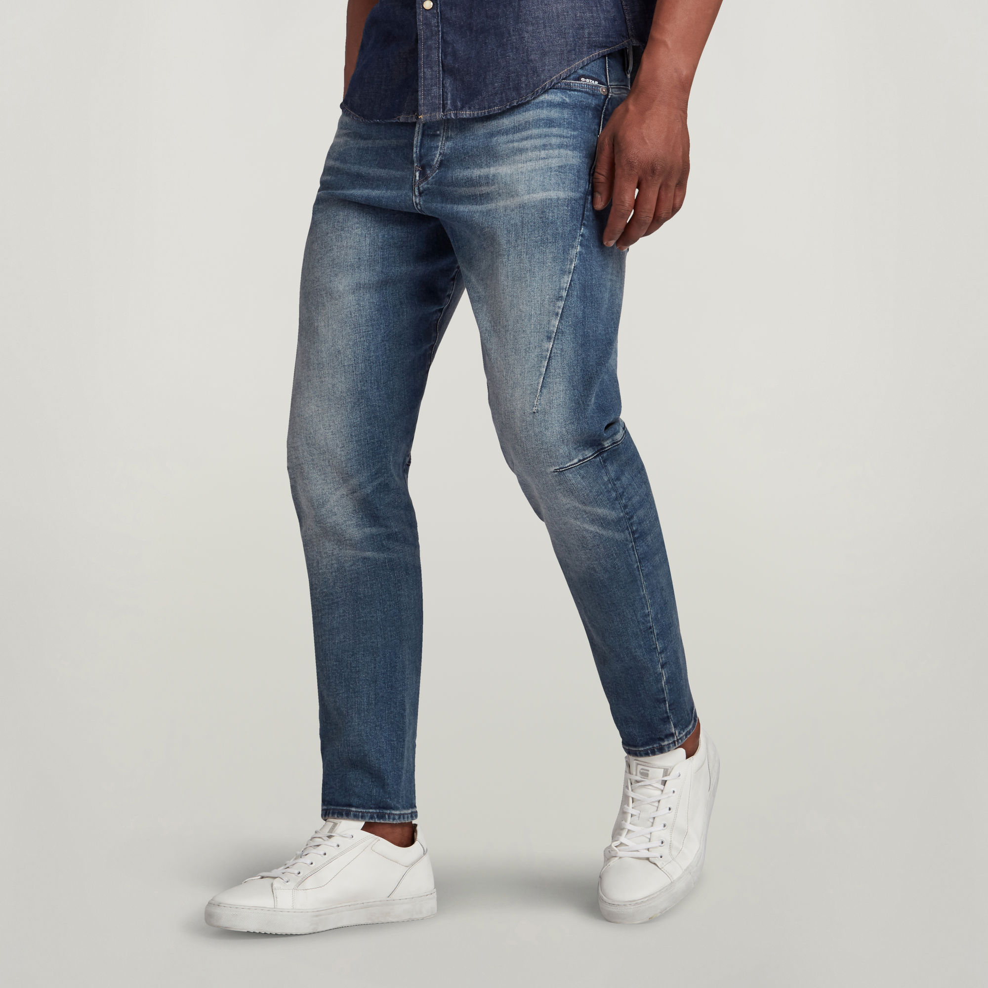 

Scutar 3D Tapered Jeans - Midden blauw - Heren